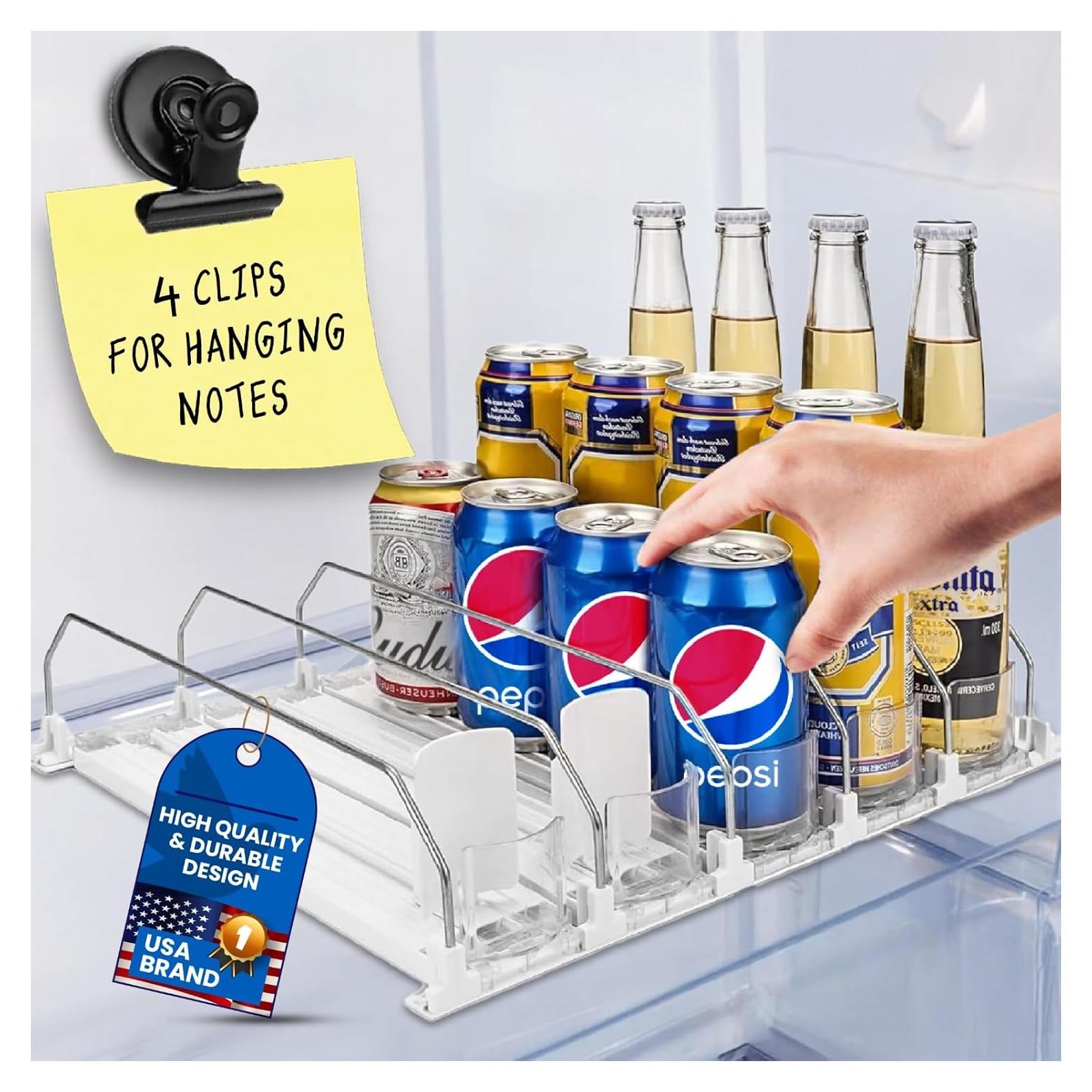 Organizador de Bebidas AMZENTIALS 20x5x10 cm con Clips Magnéticos