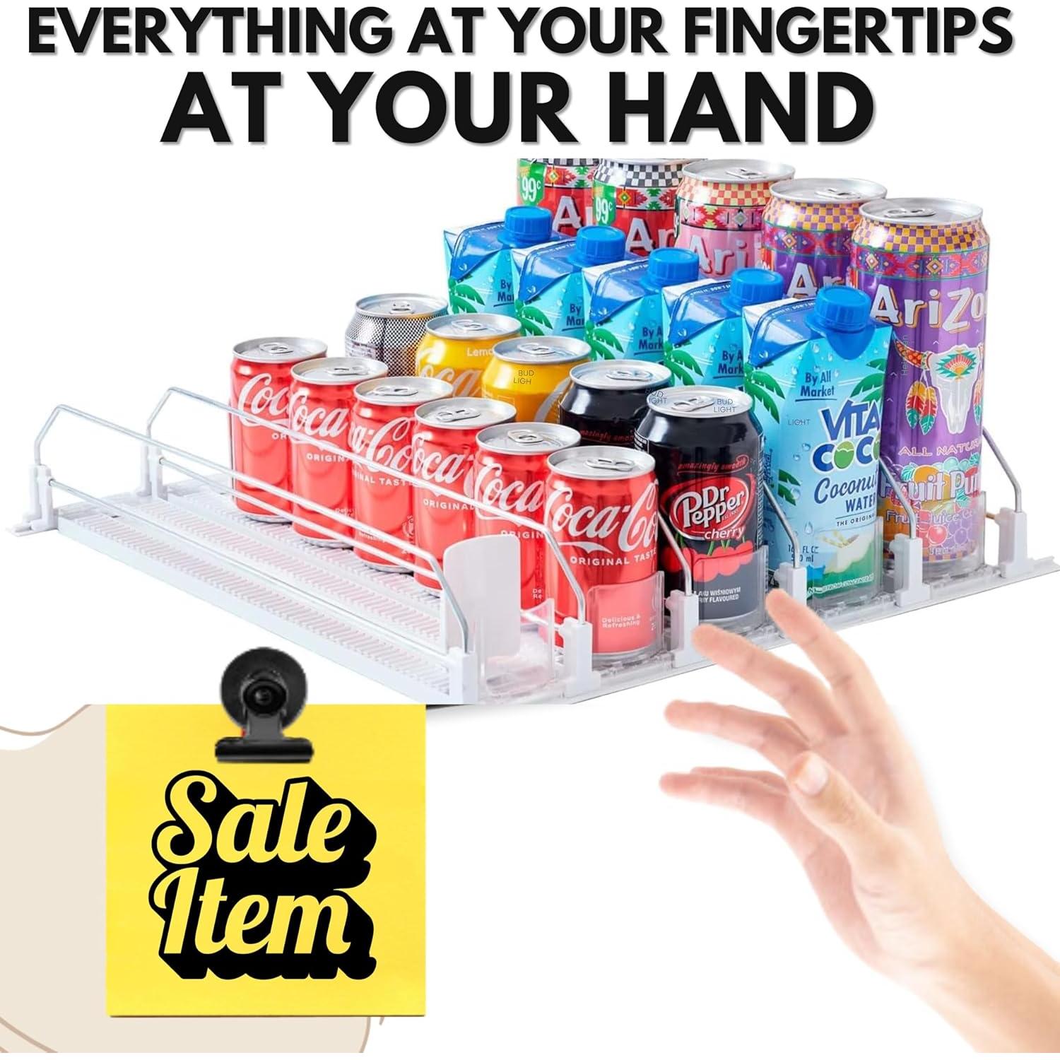 Organizador de Bebidas AMZENTIALS 20x5x10 cm con Clips Magnéticos