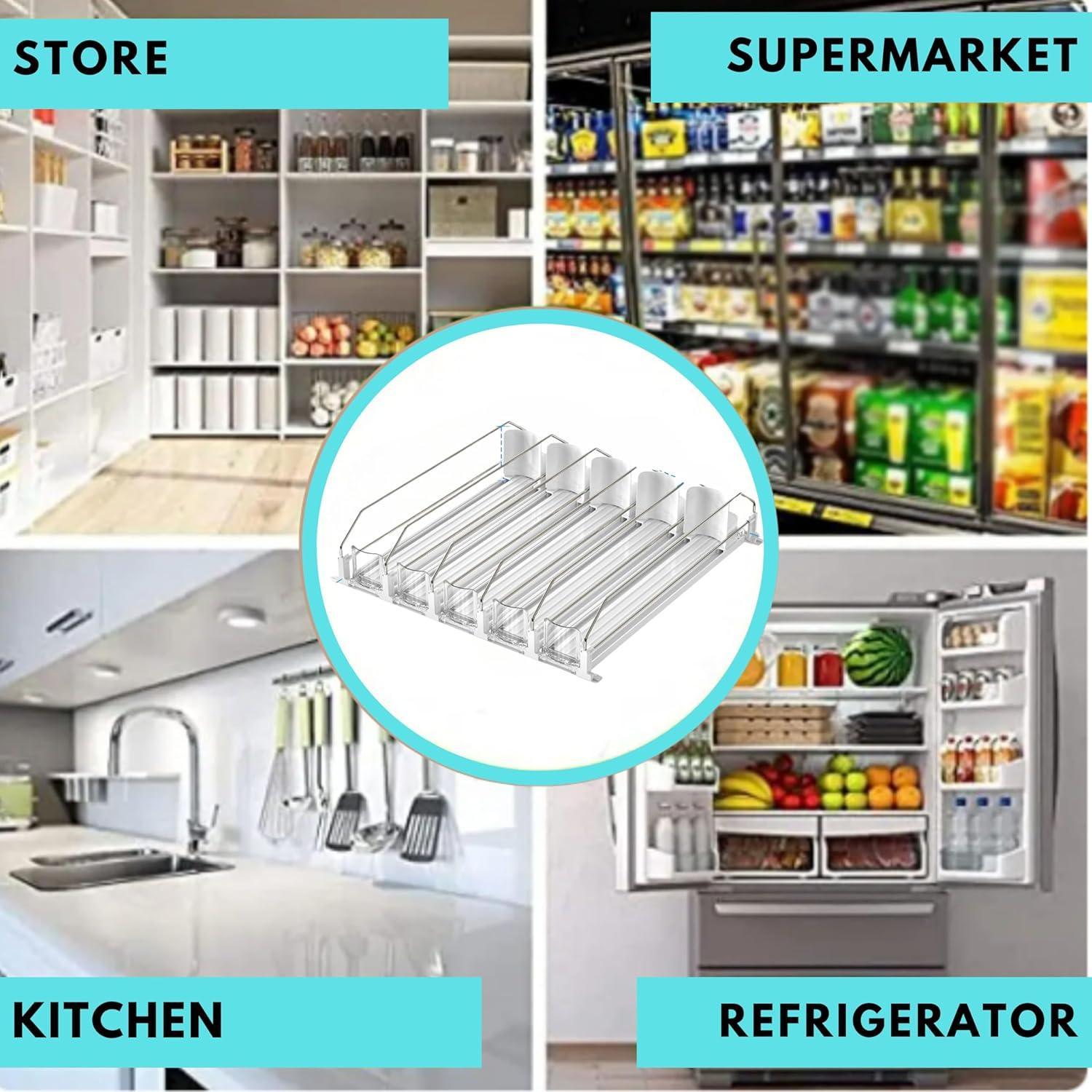 Organizador de Bebidas AMZENTIALS 20x5x10 cm con Clips Magnéticos