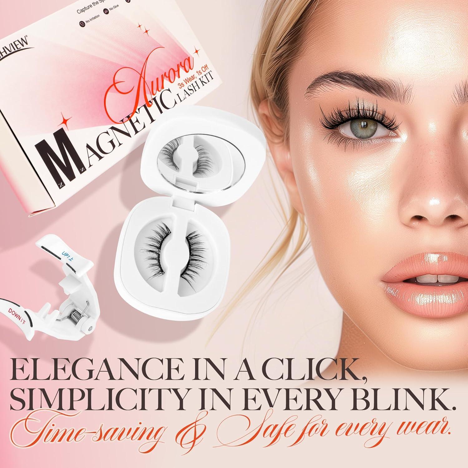 Pestañas Magnéticas LASHVIEW A03 Reutilizables Naturales 99g