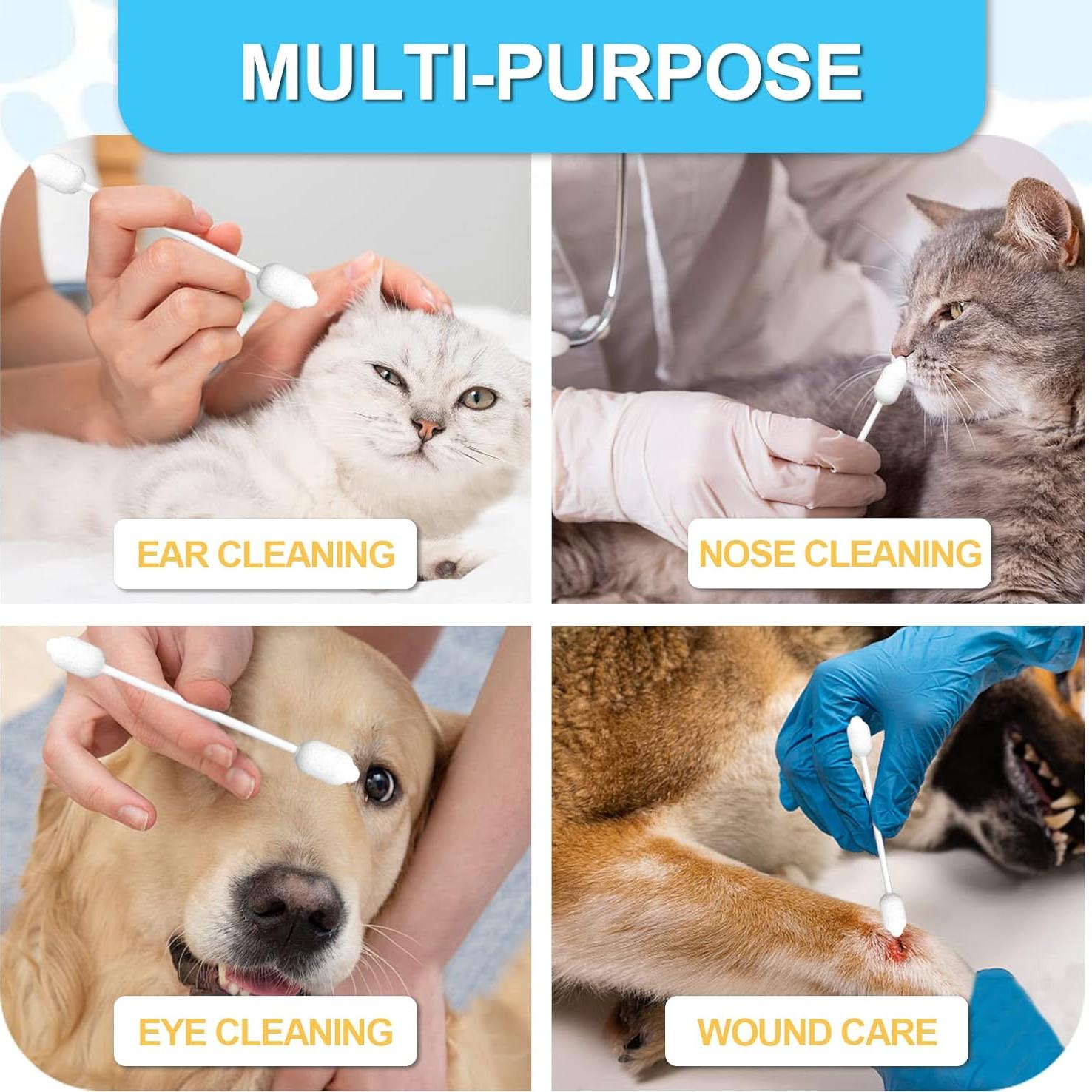 Hisopos de Limpieza de Oídos para Perros VVHOMIFE L 56 Pcs