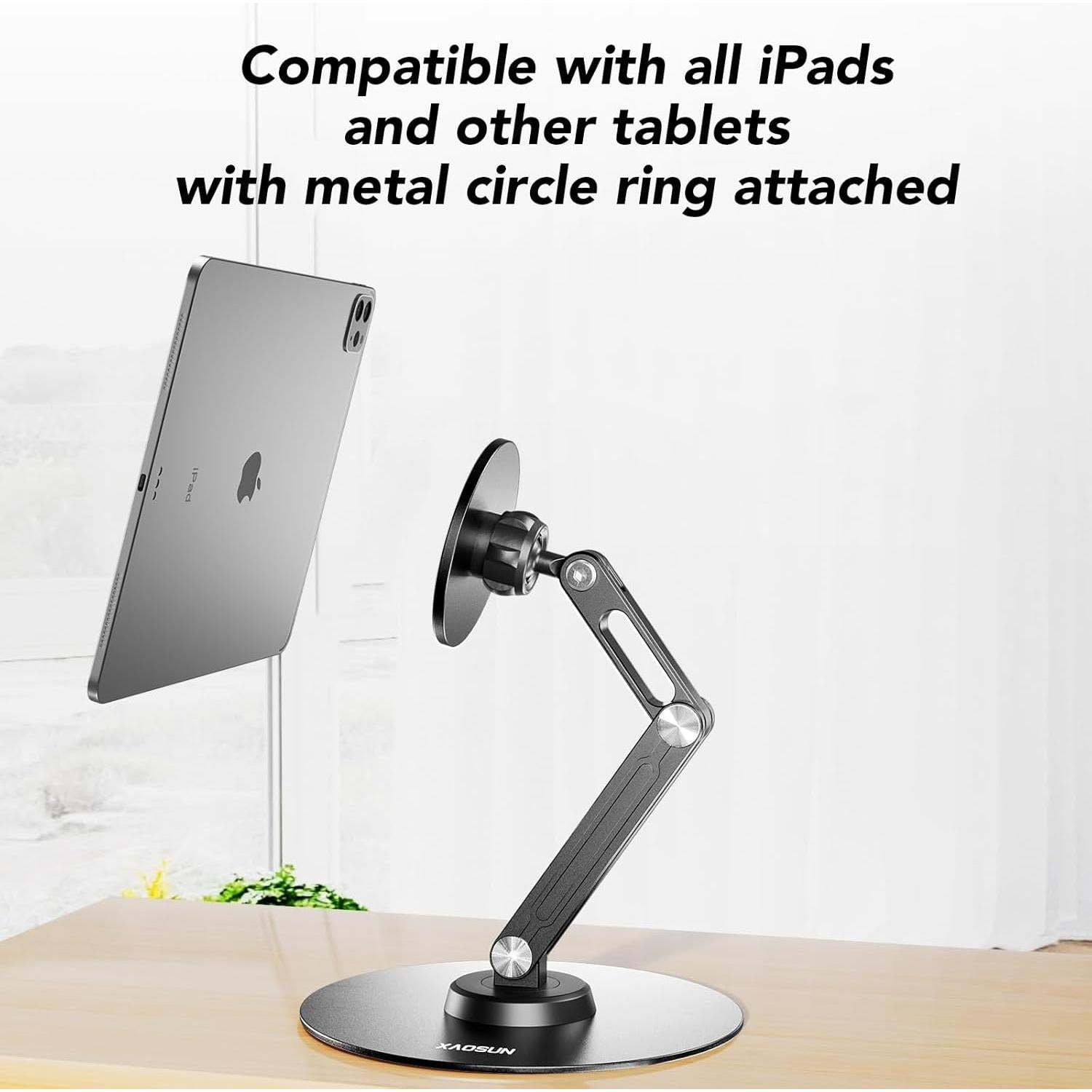 Soporte de Tableta Magnético XAOSUN Ajustable 360° Negro