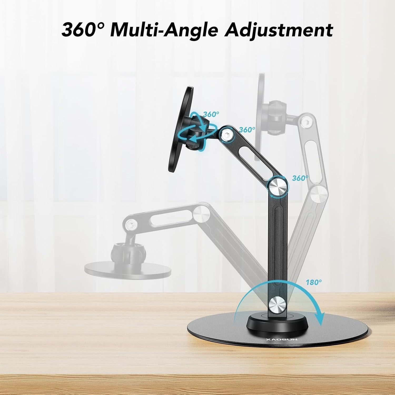 Soporte de Tableta Magnético XAOSUN Ajustable 360° Negro