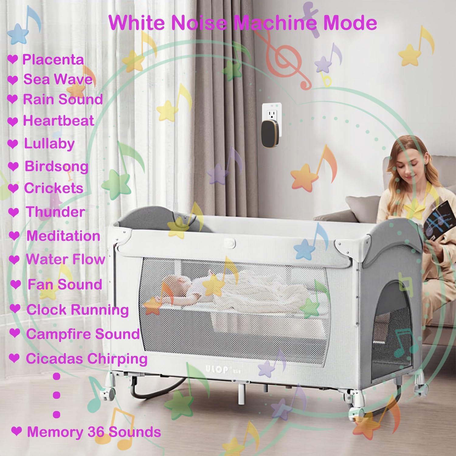 Máquina de Ruido Blanco UNIONOW, 36 Sonidos Relajantes, Portátil