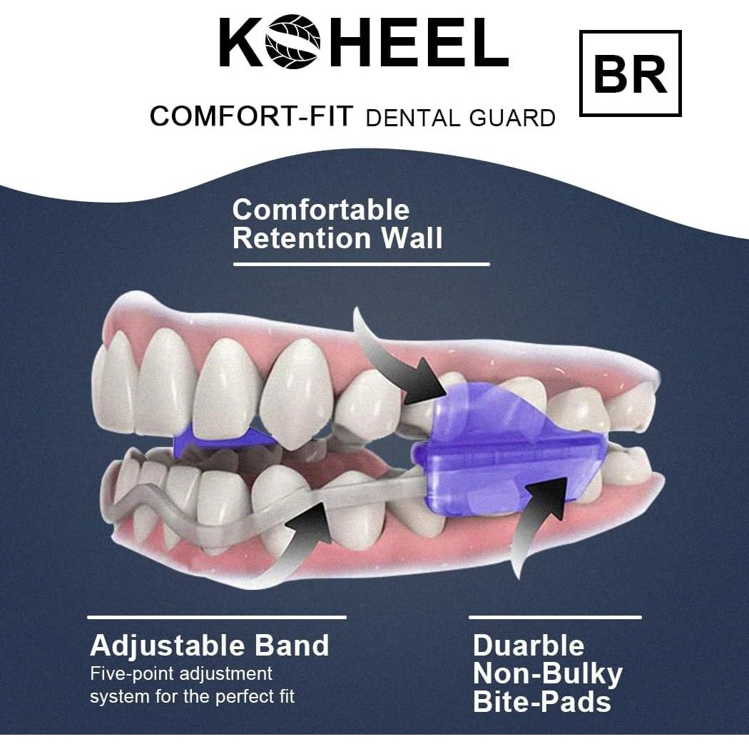 Protector Bucal Ajustable KOHEEL para Bruxismo - 2 Unidades