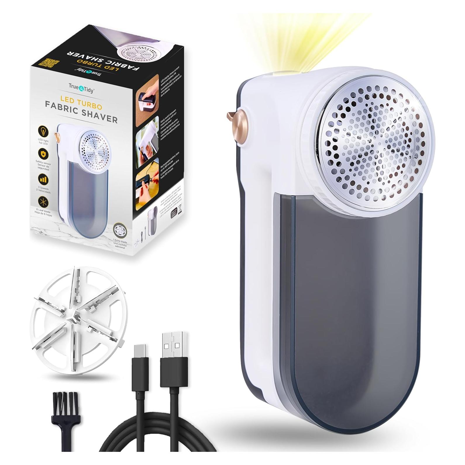 Afeitadora de Tela Recargable True & Tidy Turbo LED 6 Cuchillas