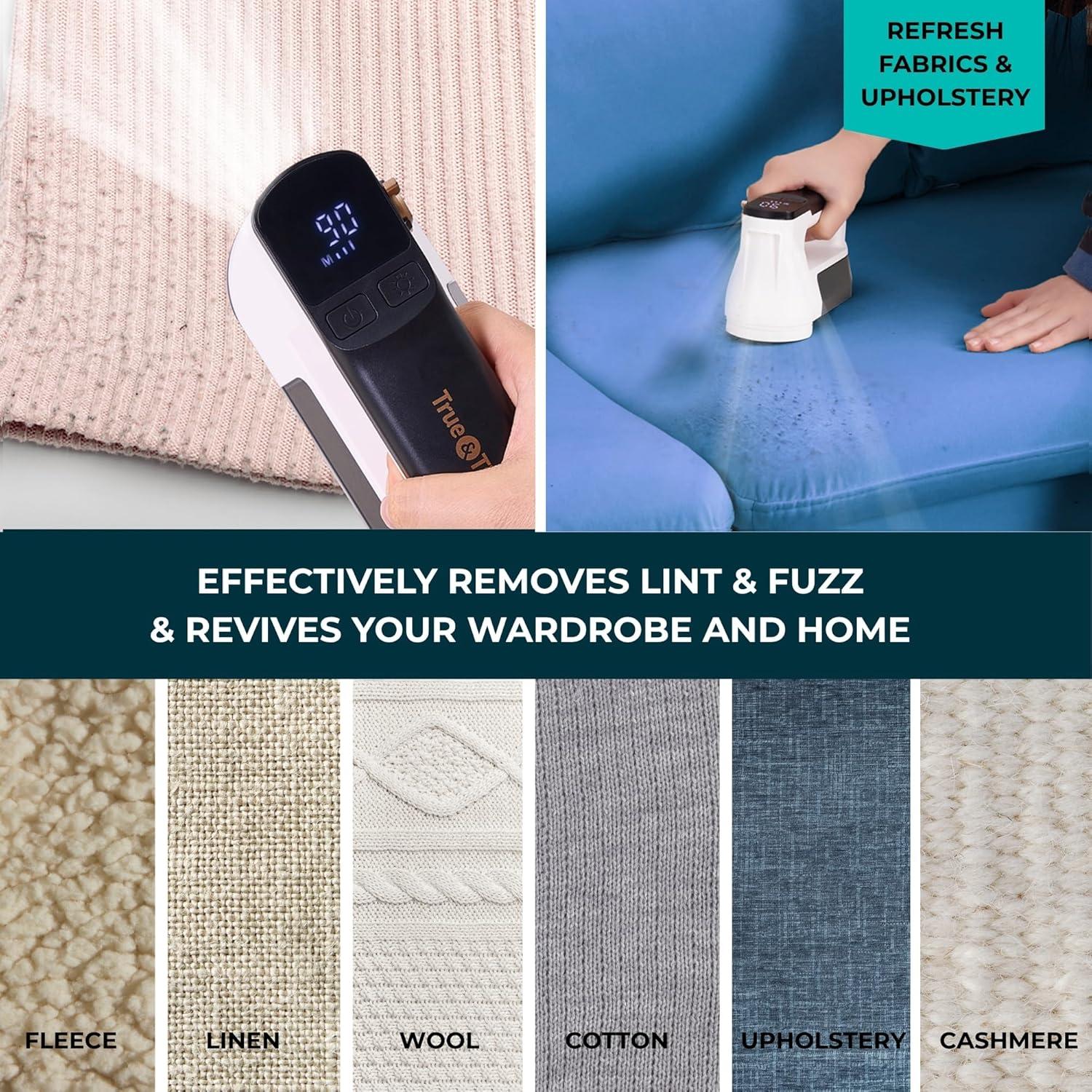 Afeitadora de Tela Recargable True & Tidy Turbo LED 6 Cuchillas