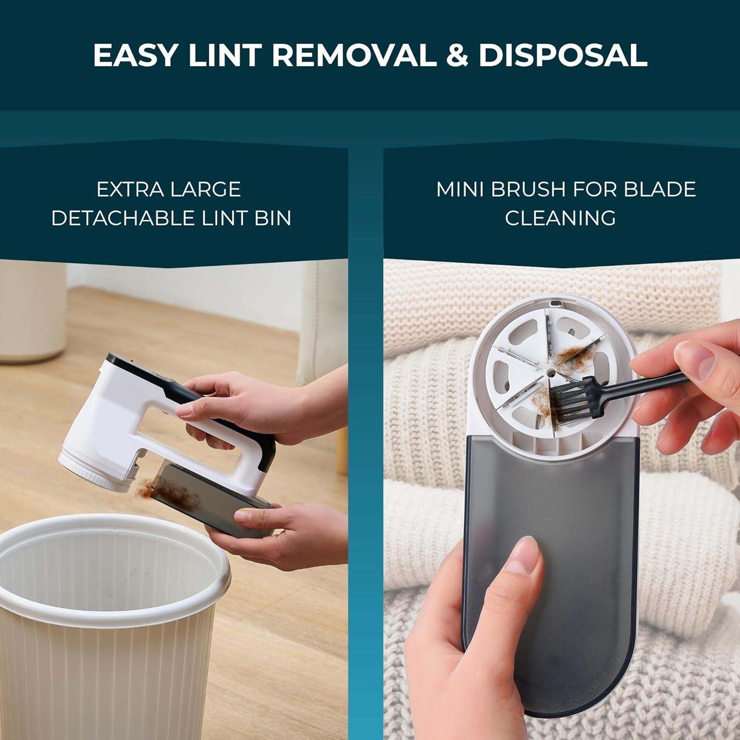 Afeitadora de Tela Recargable True & Tidy Turbo LED 6 Cuchillas