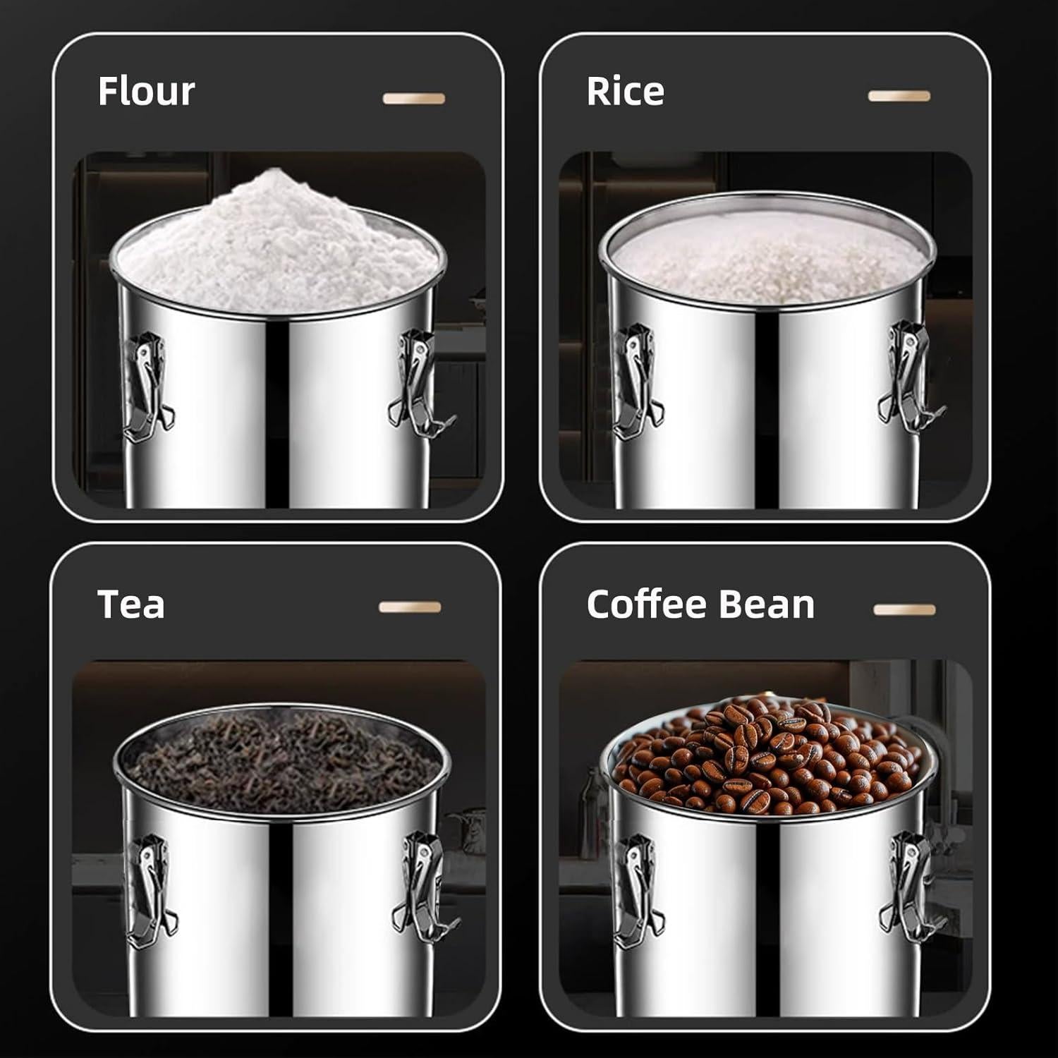 Contenedor de Almacenamiento Hermético Verdeho 6L Acero Inoxidable