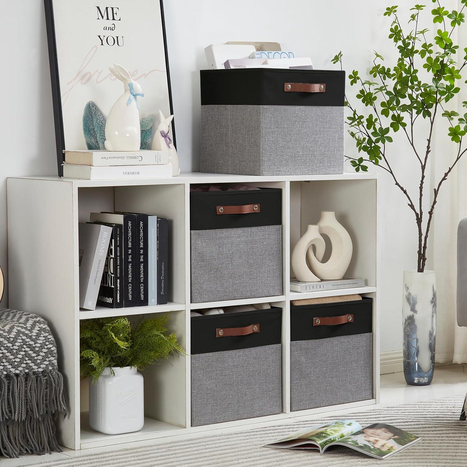 Cajas de Almacenamiento Plegables Bagnizer 28x28cm 4 Piezas