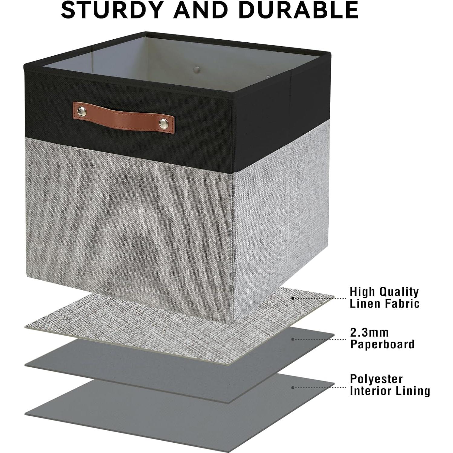 Cajas de Almacenamiento Plegables Bagnizer 28x28cm 4 Piezas