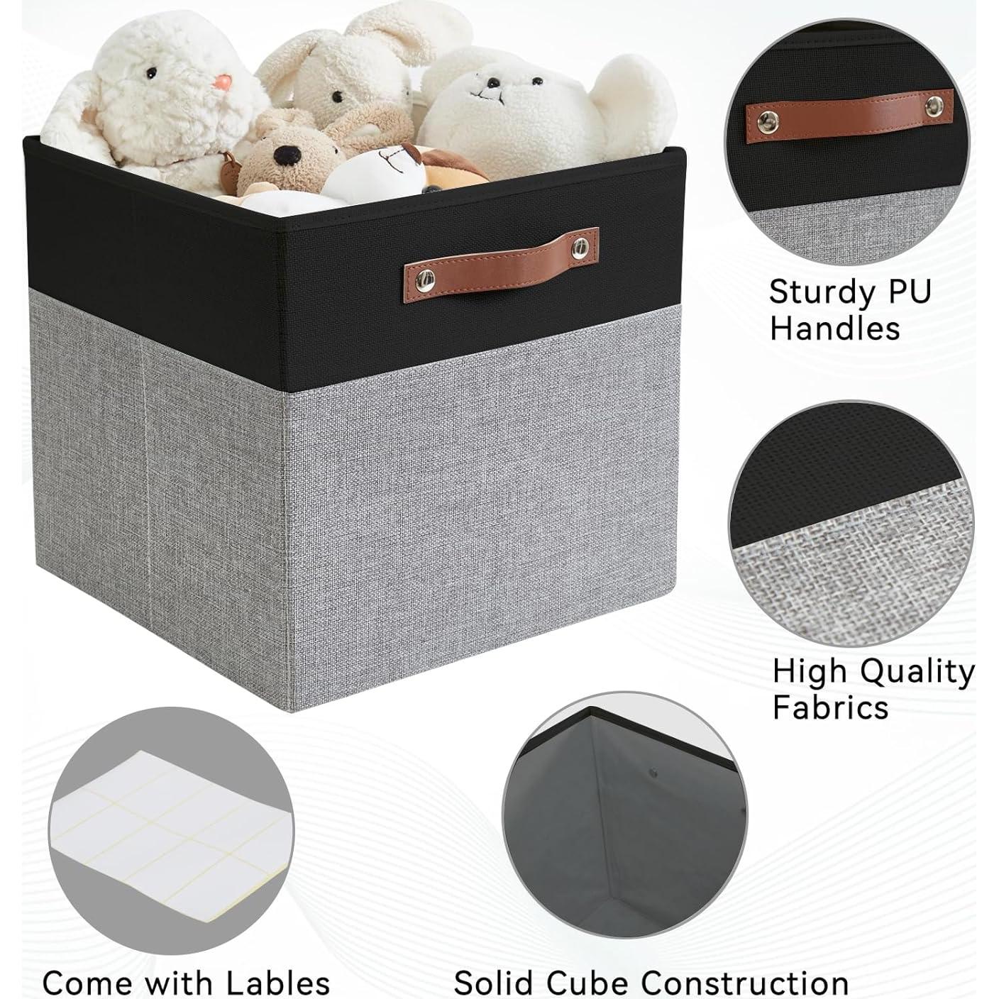 Cajas de Almacenamiento Plegables Bagnizer 28x28cm 4 Piezas