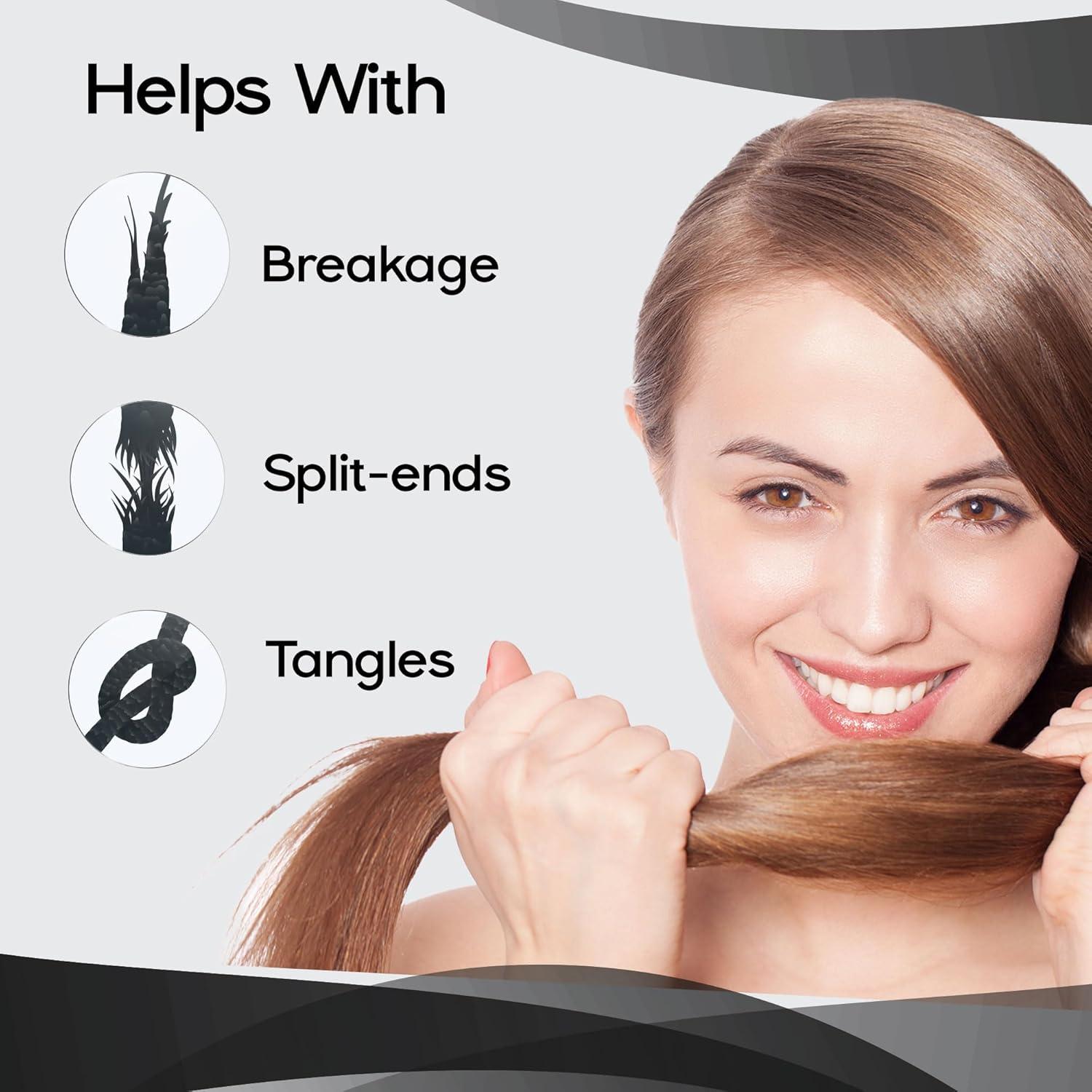 Cepillo Desenredante Herstyler Negro para Cabello Grueso