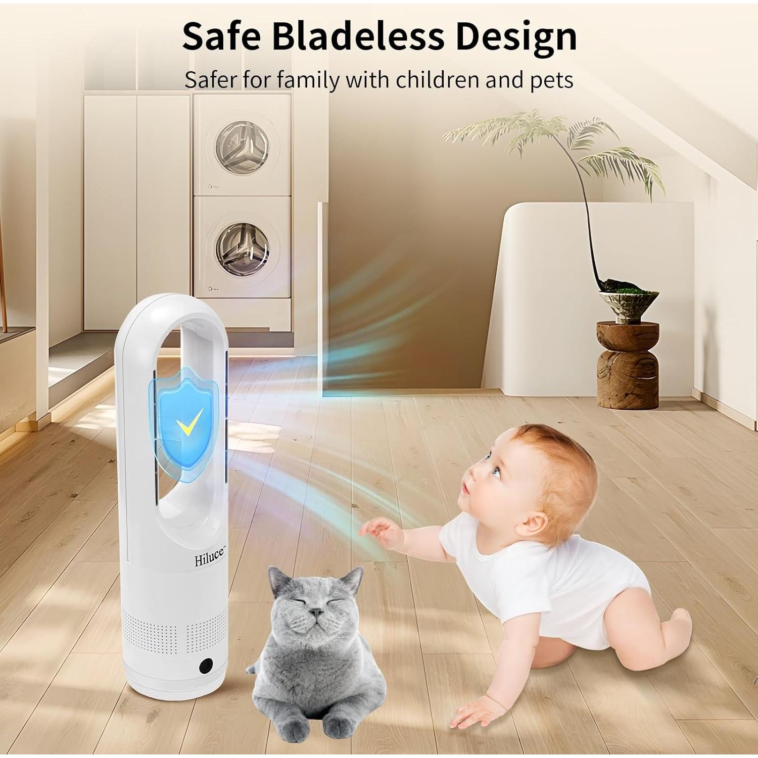 Ventilador de Torre Sin Aspas Hiluce AM-018 56cm 30dB 8 Velocidades