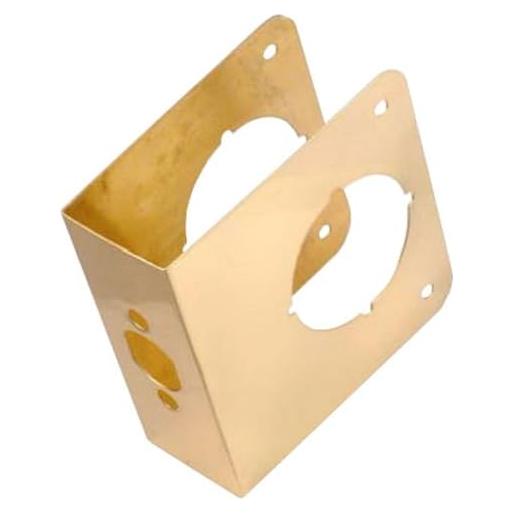 Refuerzo de puerta de seguridad Belwith 18.42x13.46 cm latón pulido