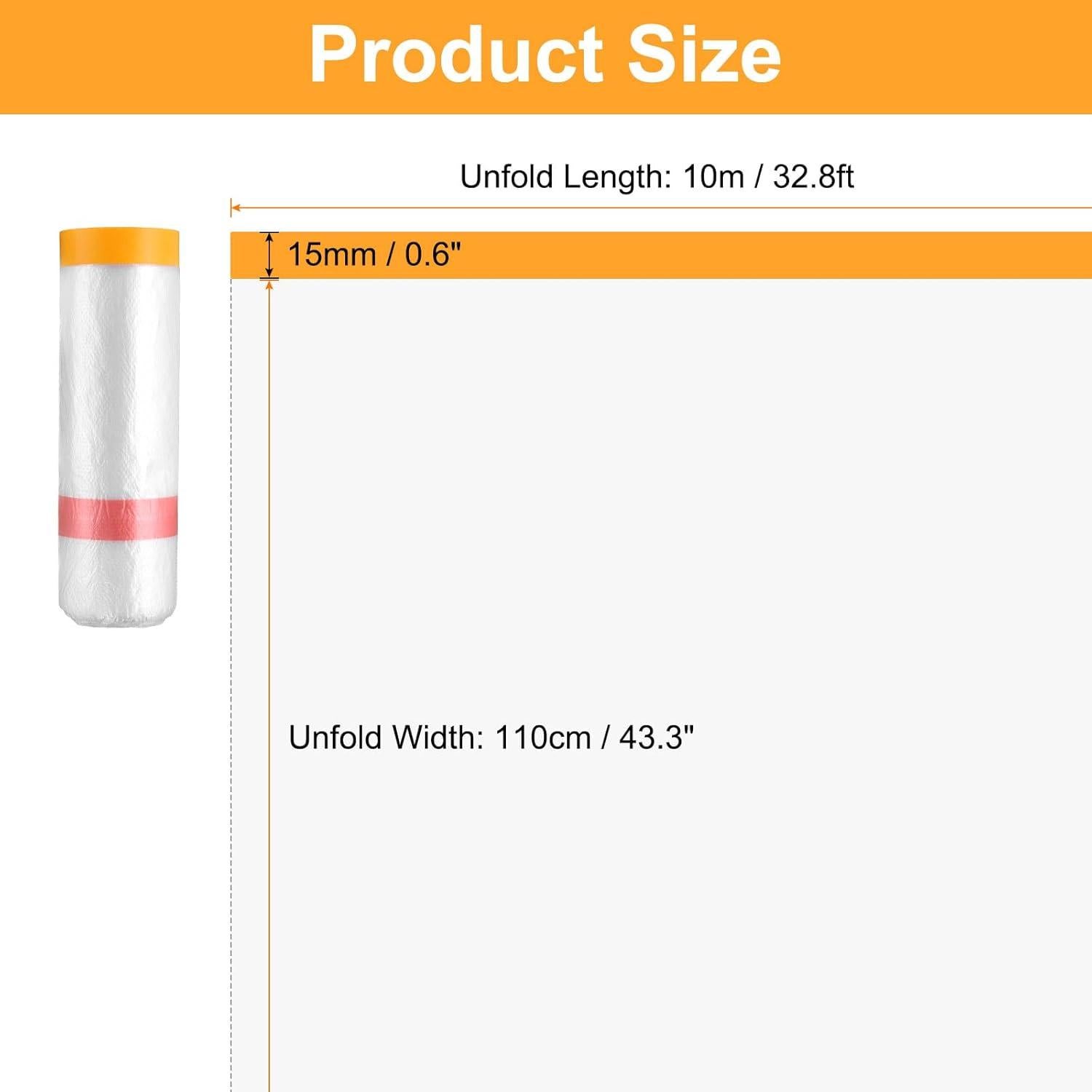 Película de Enmascarar HARFINGTON 10m x 110cm Doble Adhesiva