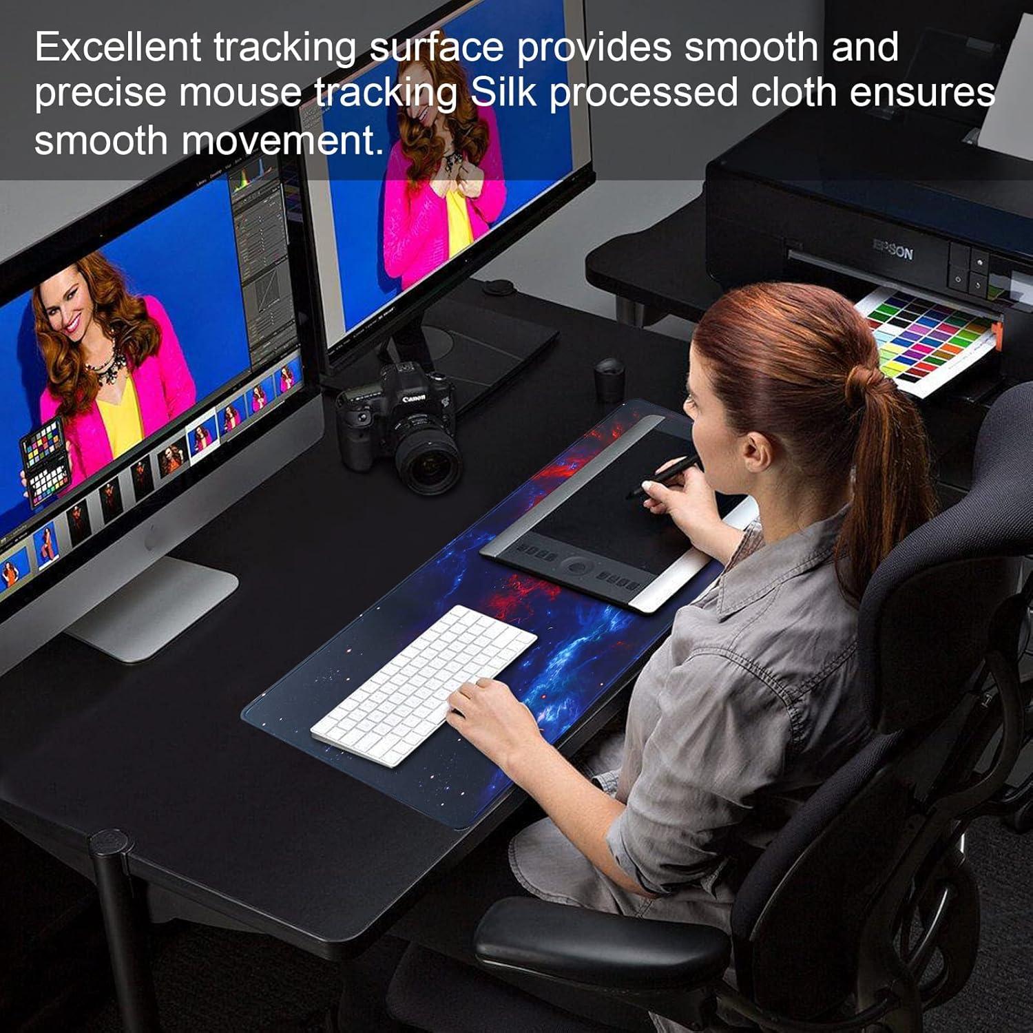 Alfombrilla de Ratón Grande Jiahexin 70x30 cm Antideslizante