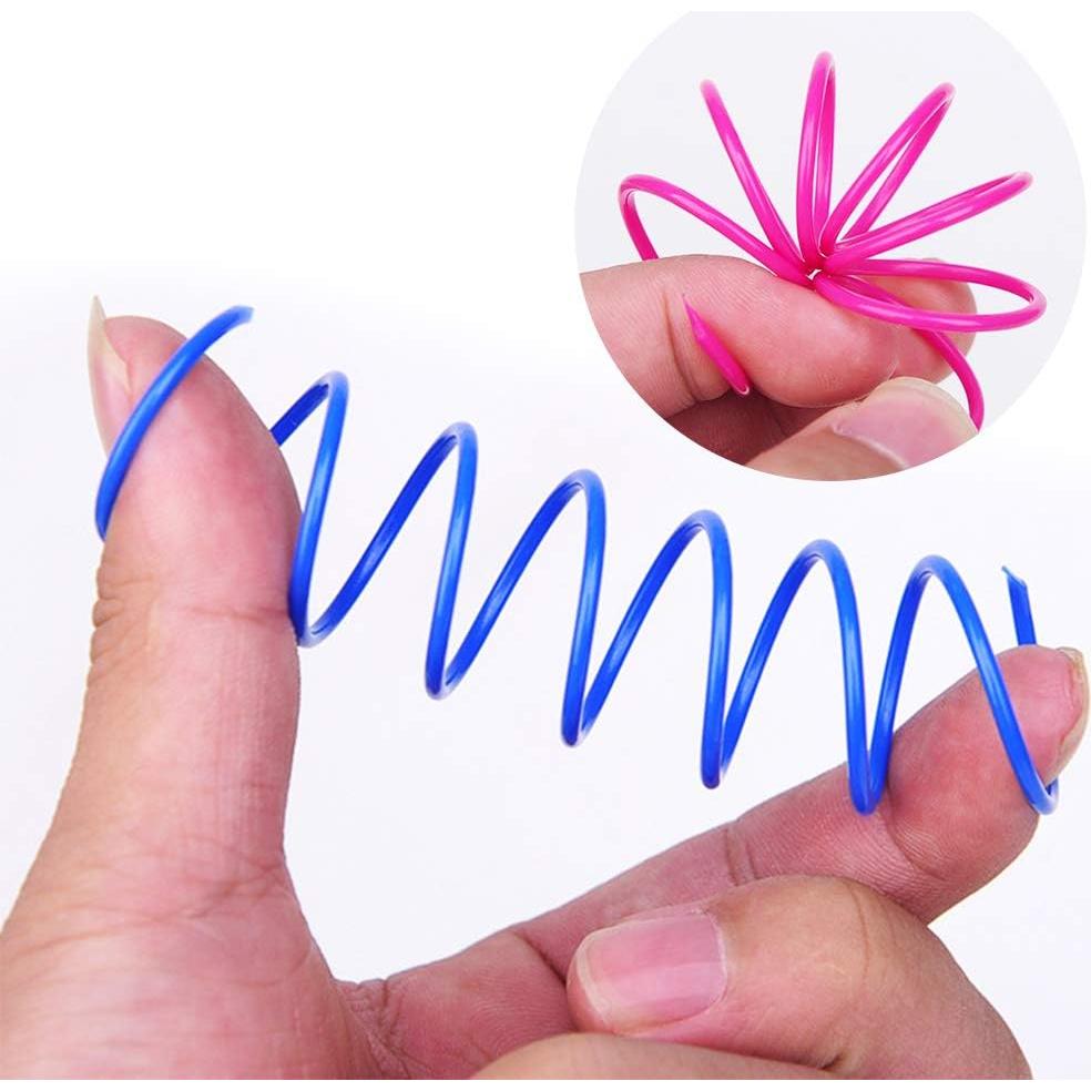 Juguete Espiral para Gatos Andiker - 12 Piezas Coloridas