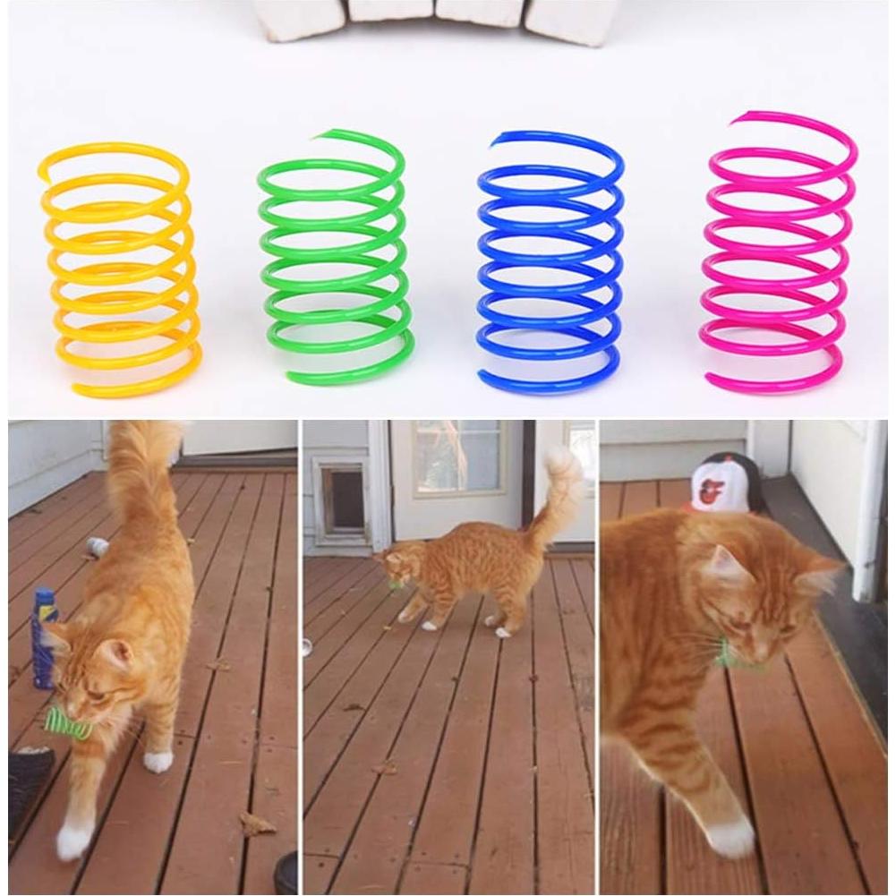 Juguete Espiral para Gatos Andiker - 12 Piezas Coloridas