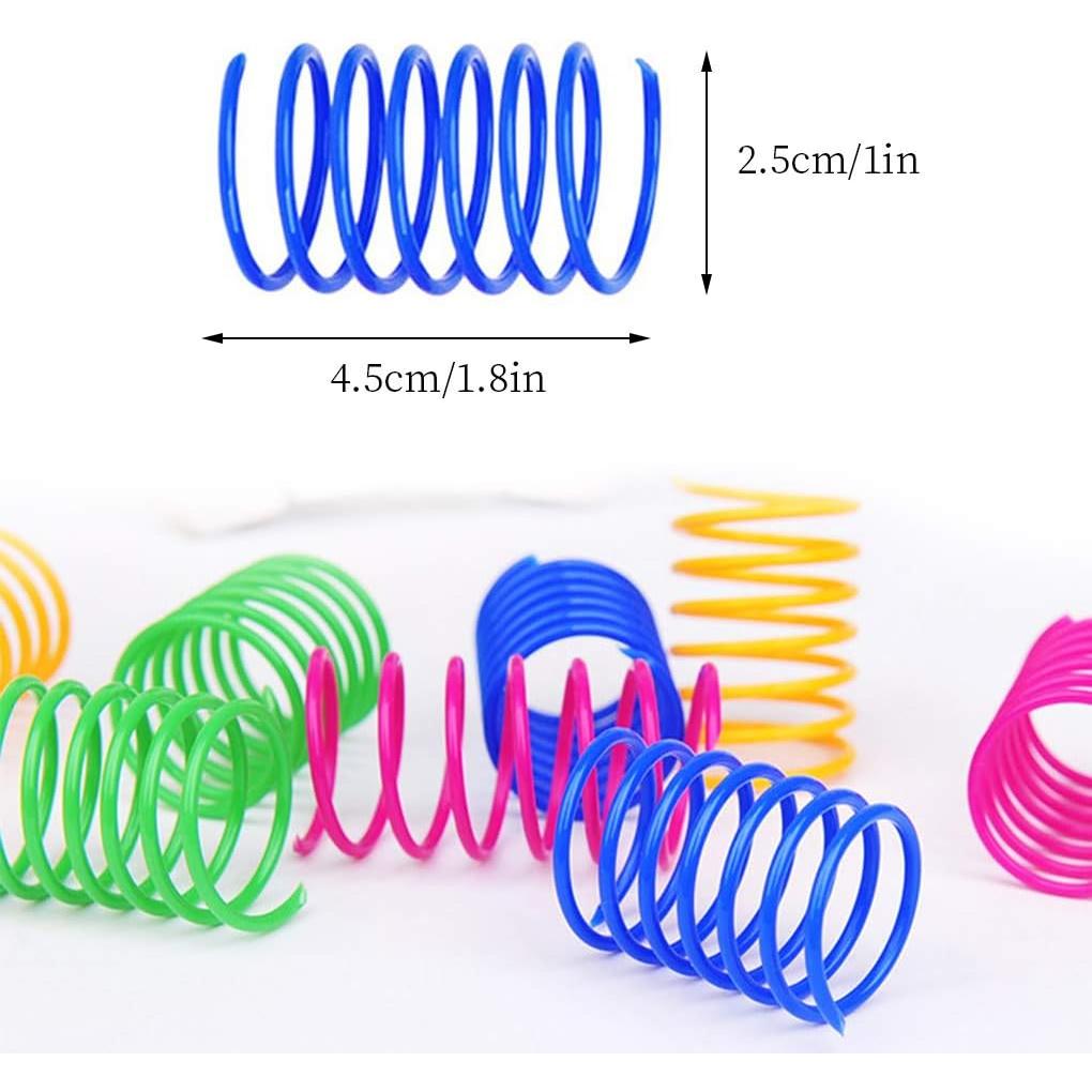 Juguete Espiral para Gatos Andiker - 12 Piezas Coloridas