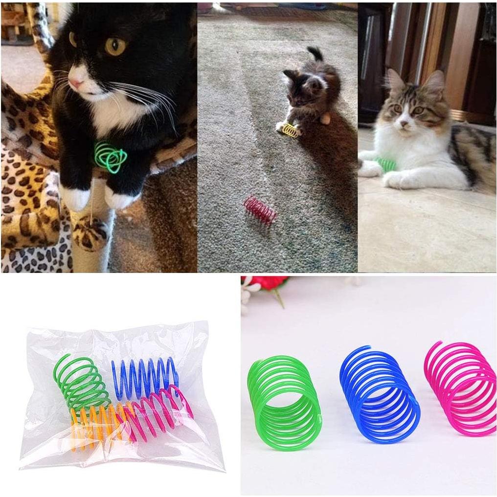 Juguete Espiral para Gatos Andiker - 12 Piezas Coloridas