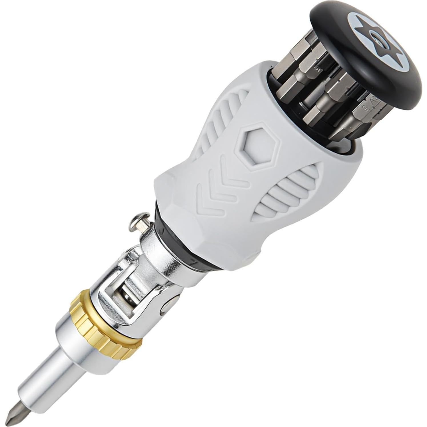 Destornillador de Trinquete AIXGURS 8 en 1 con Puntas Phillips y Torx