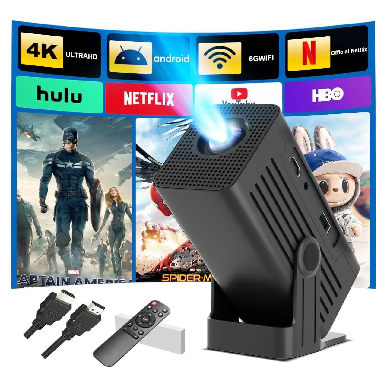 Proyector Inteligente Polaring N6 4K WiFi Bluetooth 1080P