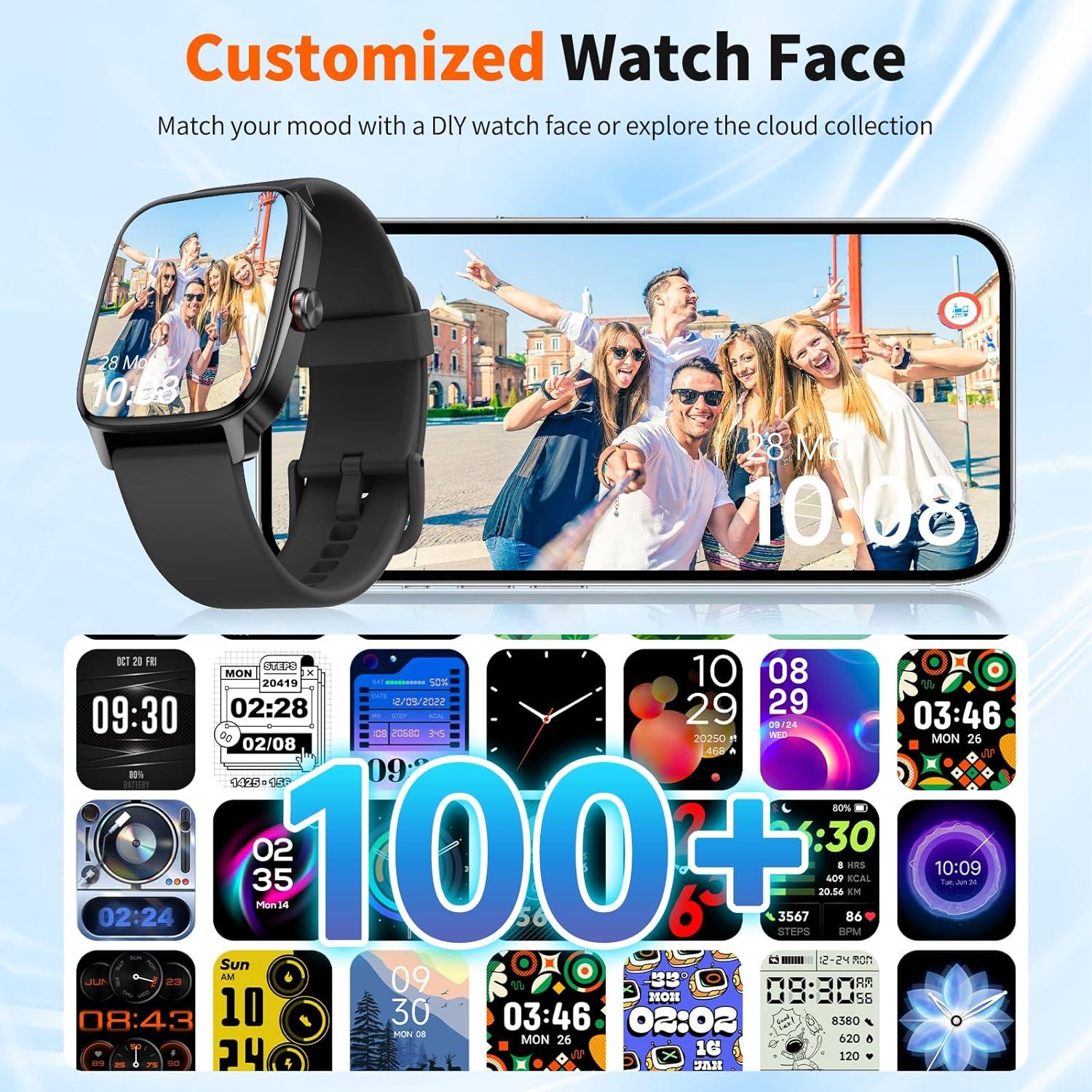 Reloj Inteligente Bluetooth DO - Pantalla Táctil 4.7 cm, IP68