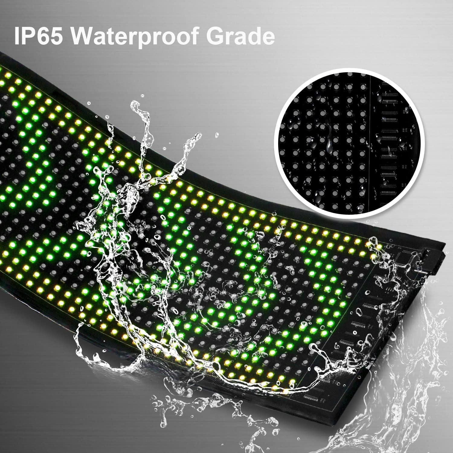 Cartel LED Desplazable Programable HOIOS 15x4" RGB USB