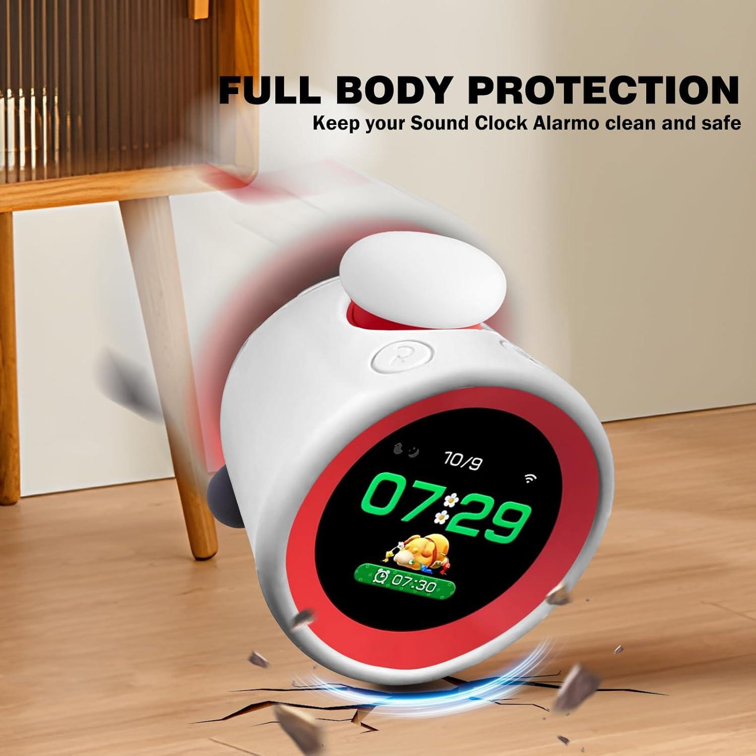 Funda Protectora DLseego para Sound Clock Alarmo - Silicona Transparente