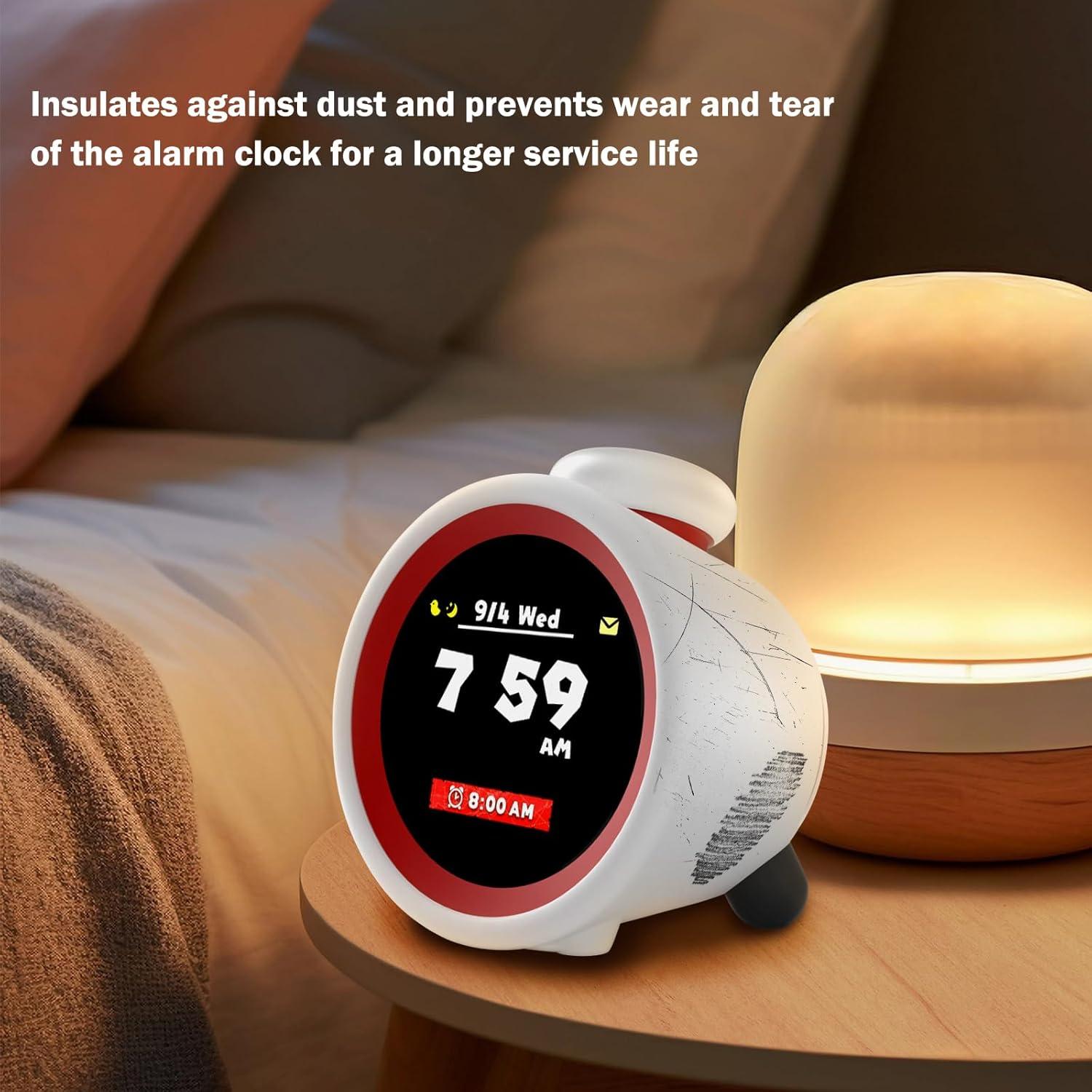 Funda Protectora DLseego para Sound Clock Alarmo - Silicona Transparente