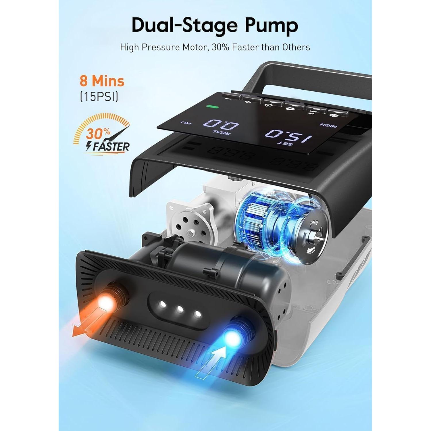 Bomba de Aire Recargable GiveBest para Paddle Board 20 PSI