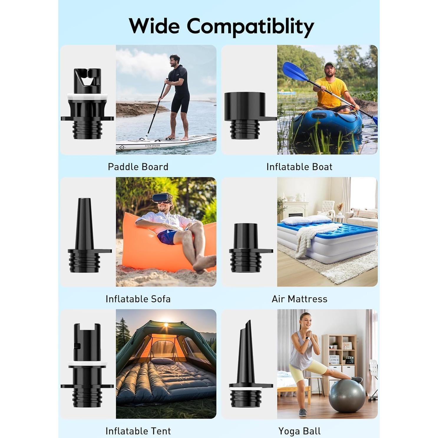 Bomba de Aire Recargable GiveBest para Paddle Board 20 PSI