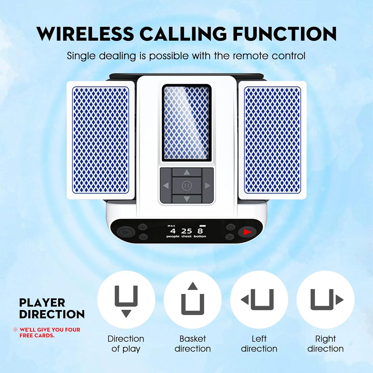 Barajador Automático de Cartas Aoikoy para 2 Mazos Negro