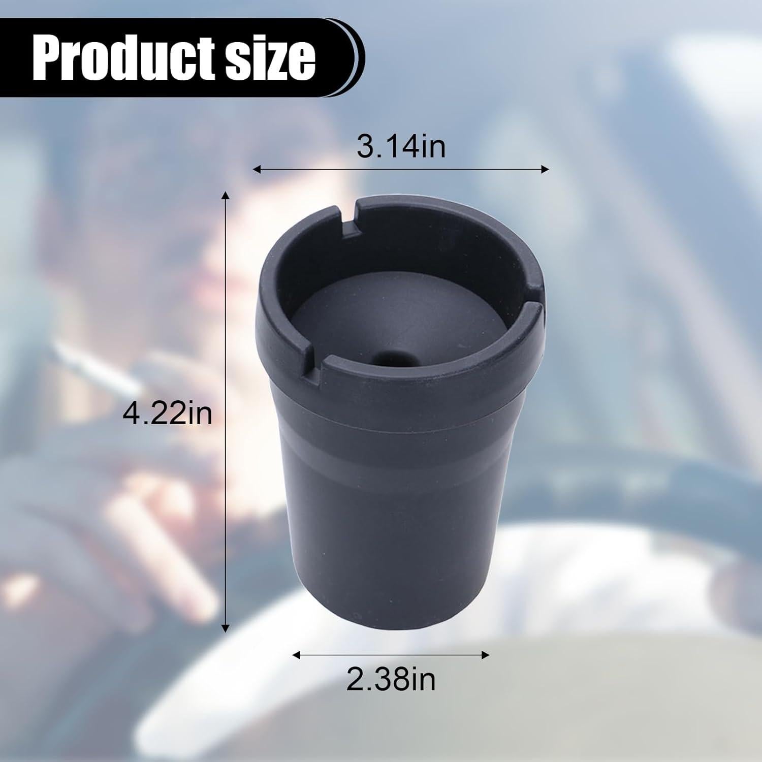 Cenicero de coche ZIMISI a prueba de olores con tapa 10.7x8cm