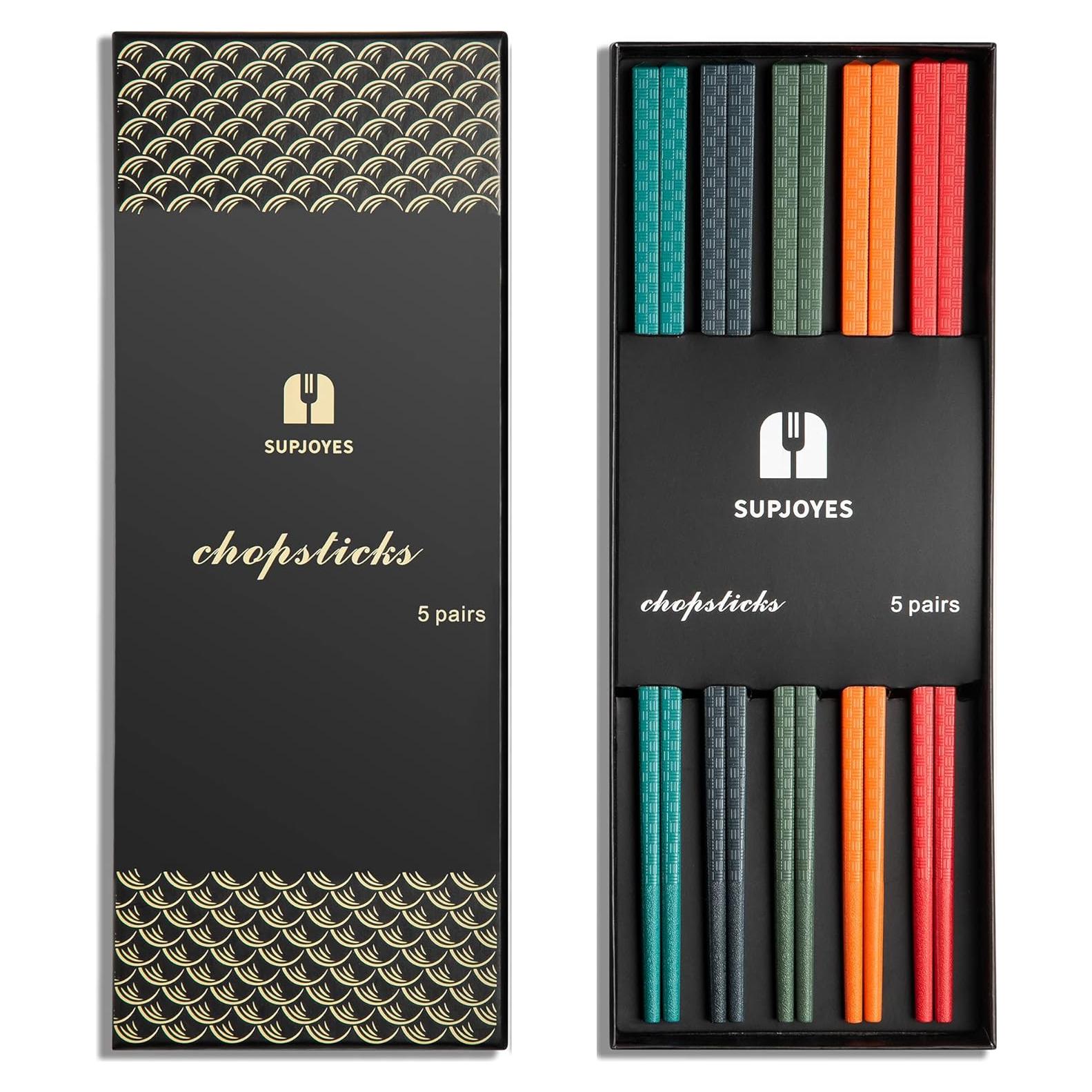 Palillos Reutilizables de Fibra de Vidrio Supjoyes 24.1 cm 5 Pares