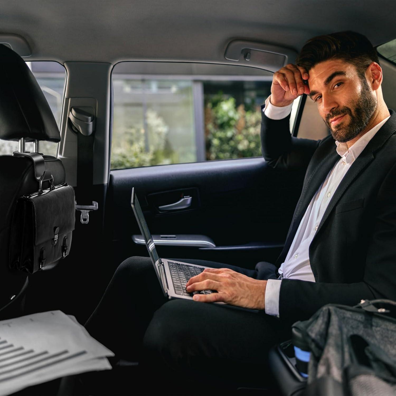 Gancho para reposacabezas de coche DOSAYA - 4 unidades negro