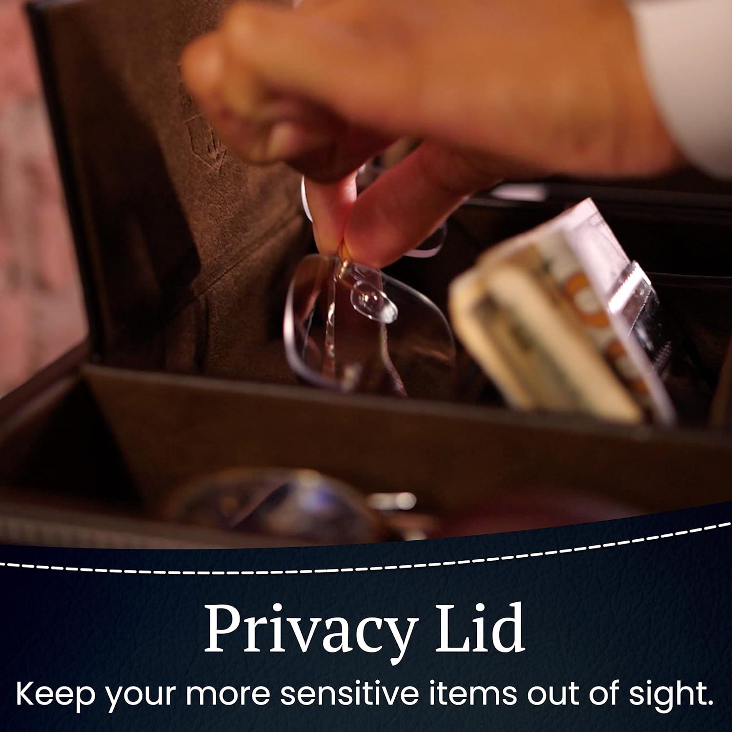 Bandeja de Cuero HOUNDSBAY para Hombres 6 Compartimentos