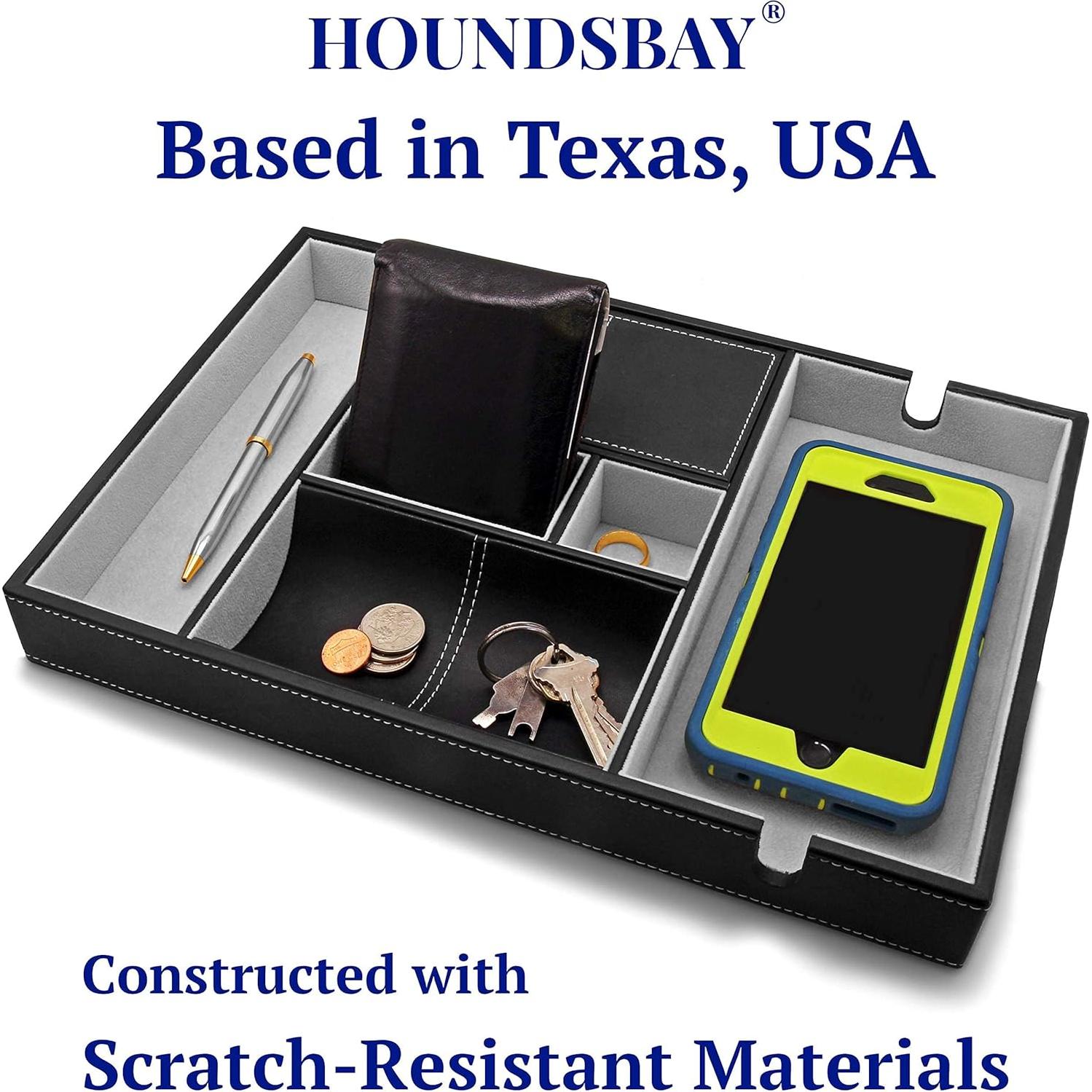 Bandeja de Cuero HOUNDSBAY para Hombres 6 Compartimentos