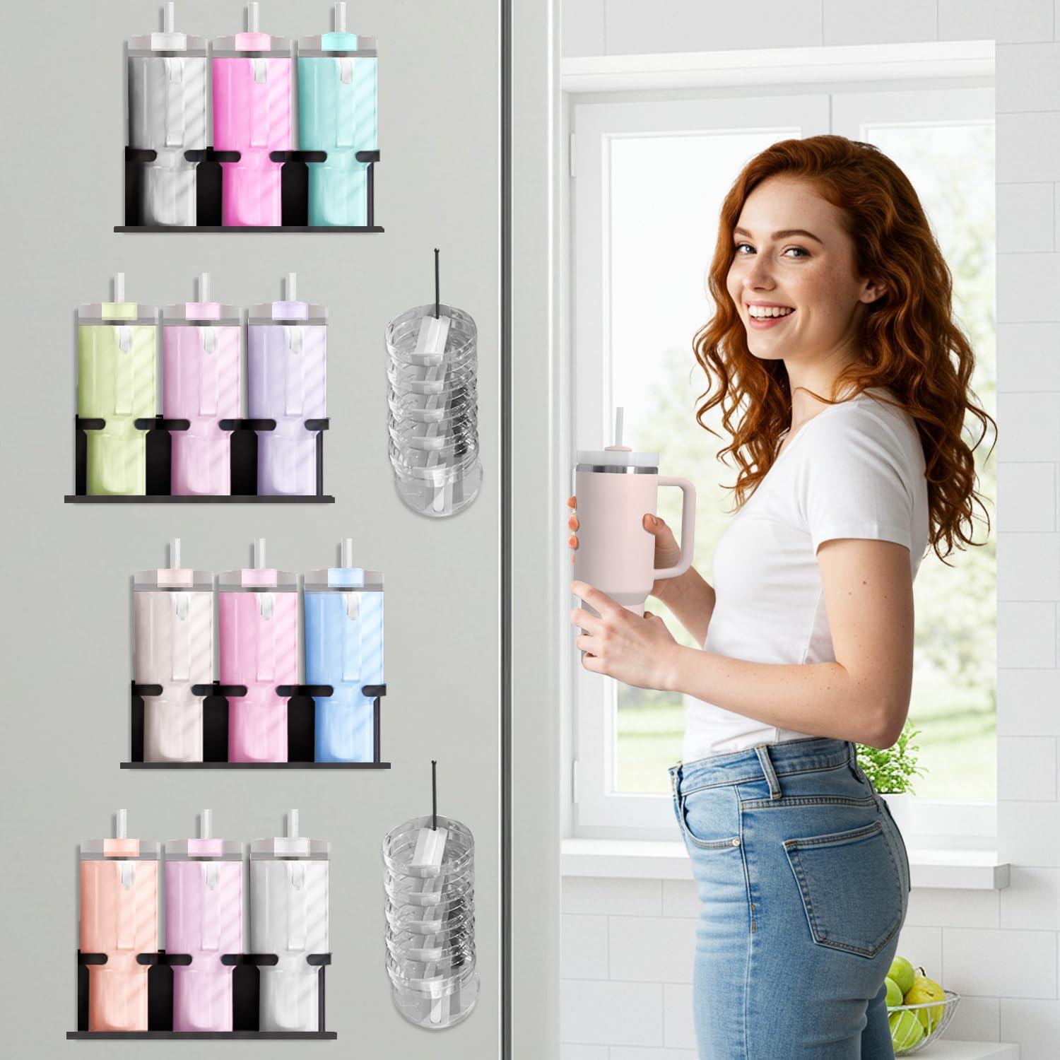 Soporte Magnético para Tazas Stanley 20/30/40 oz - Organizador Negro