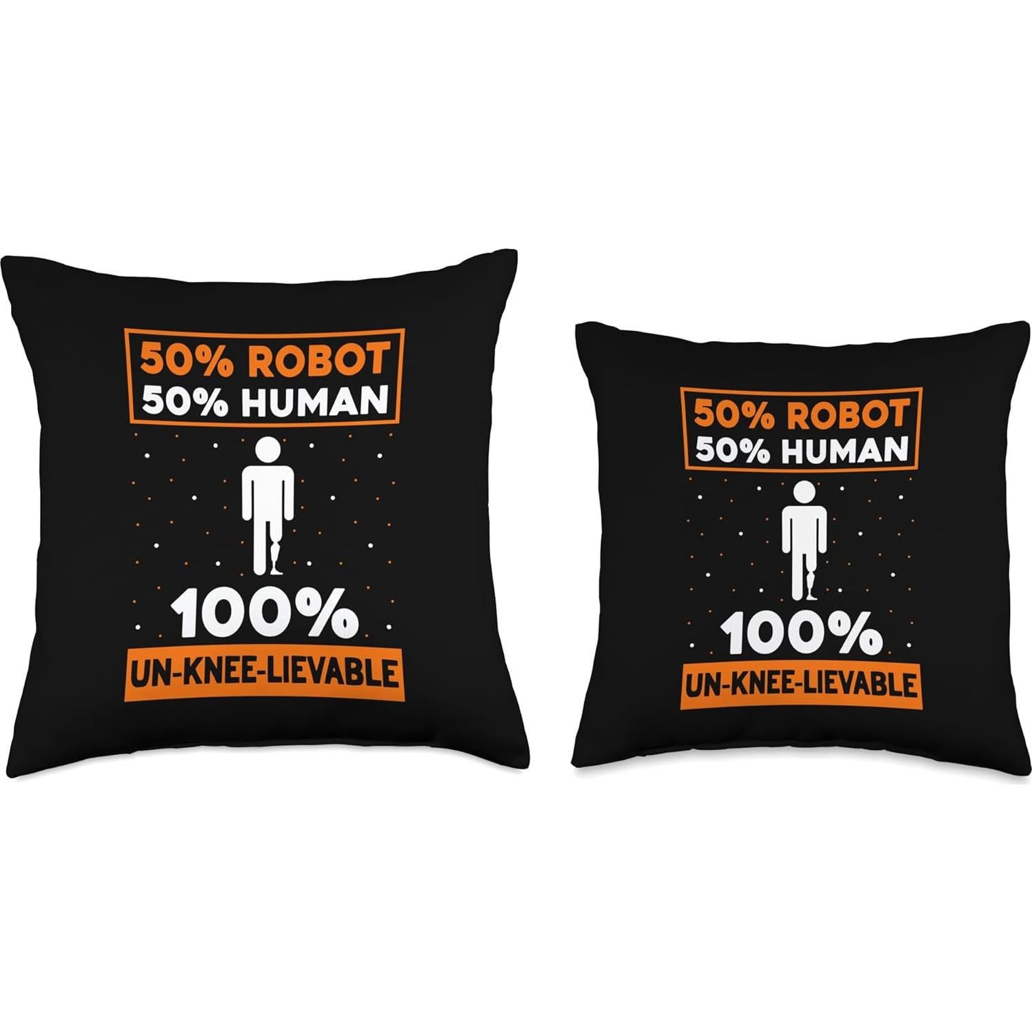 Cojín Temático de Pierna Artificial 16x16 - Diseño Protésico