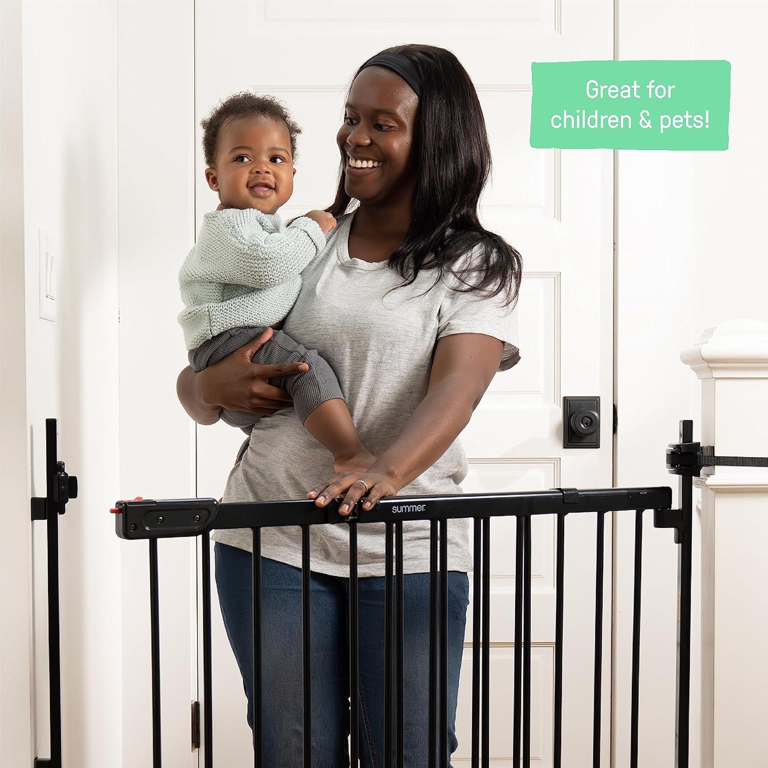 Puerta de Seguridad para Bebés y Mascotas Summer, 79-117 cm
