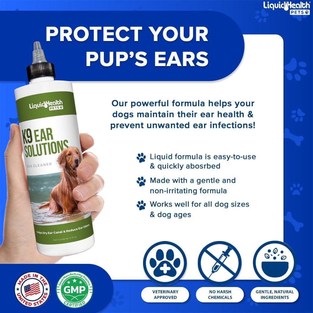 Limpiador de Oídos para Perros Liquid Health K9 340g
