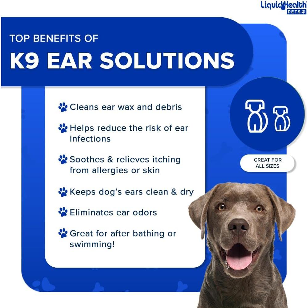 Limpiador de Oídos para Perros Liquid Health K9 340g