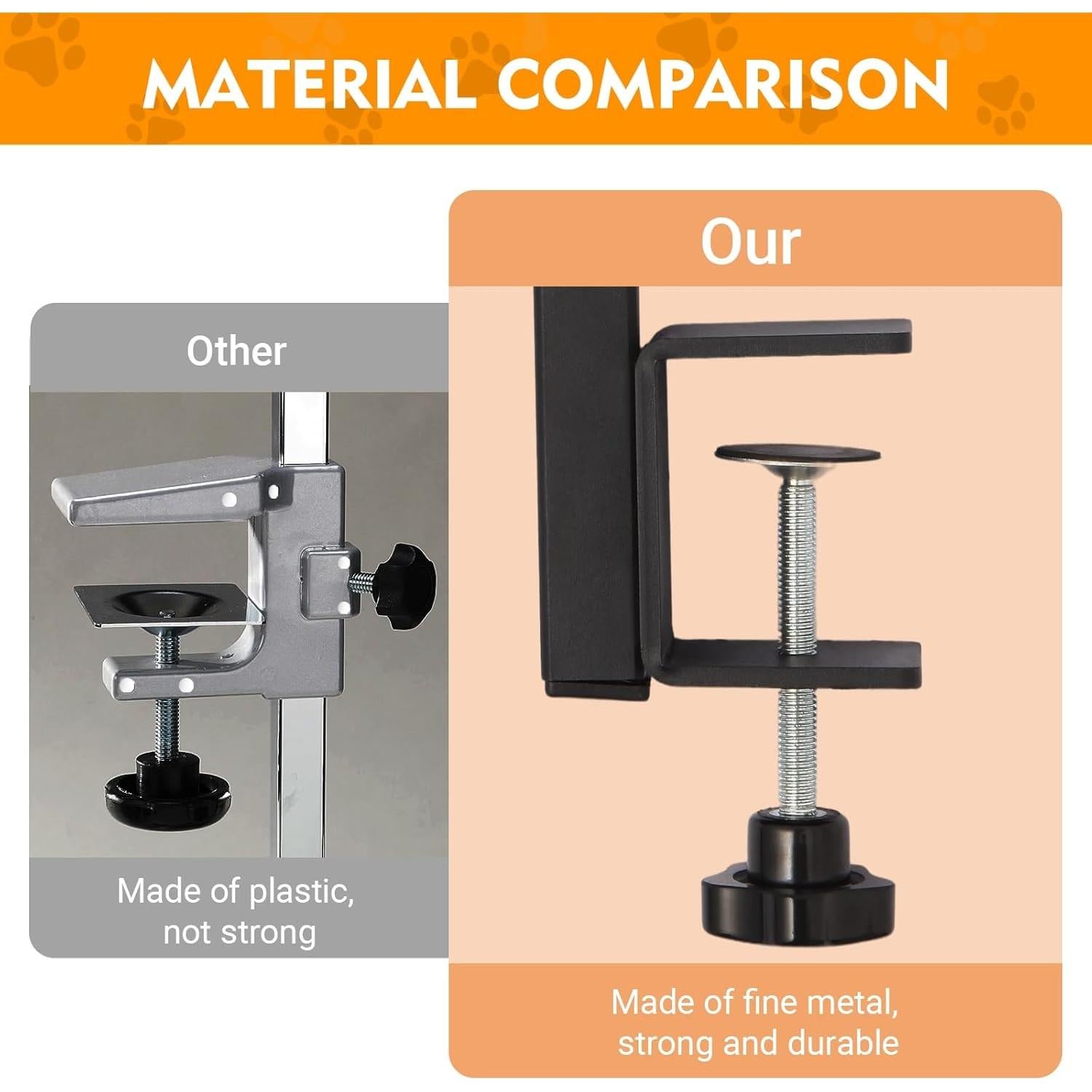 Brazo de Aseo para Perros WeGXY 73.66 cm Ajustable con Abrazadera