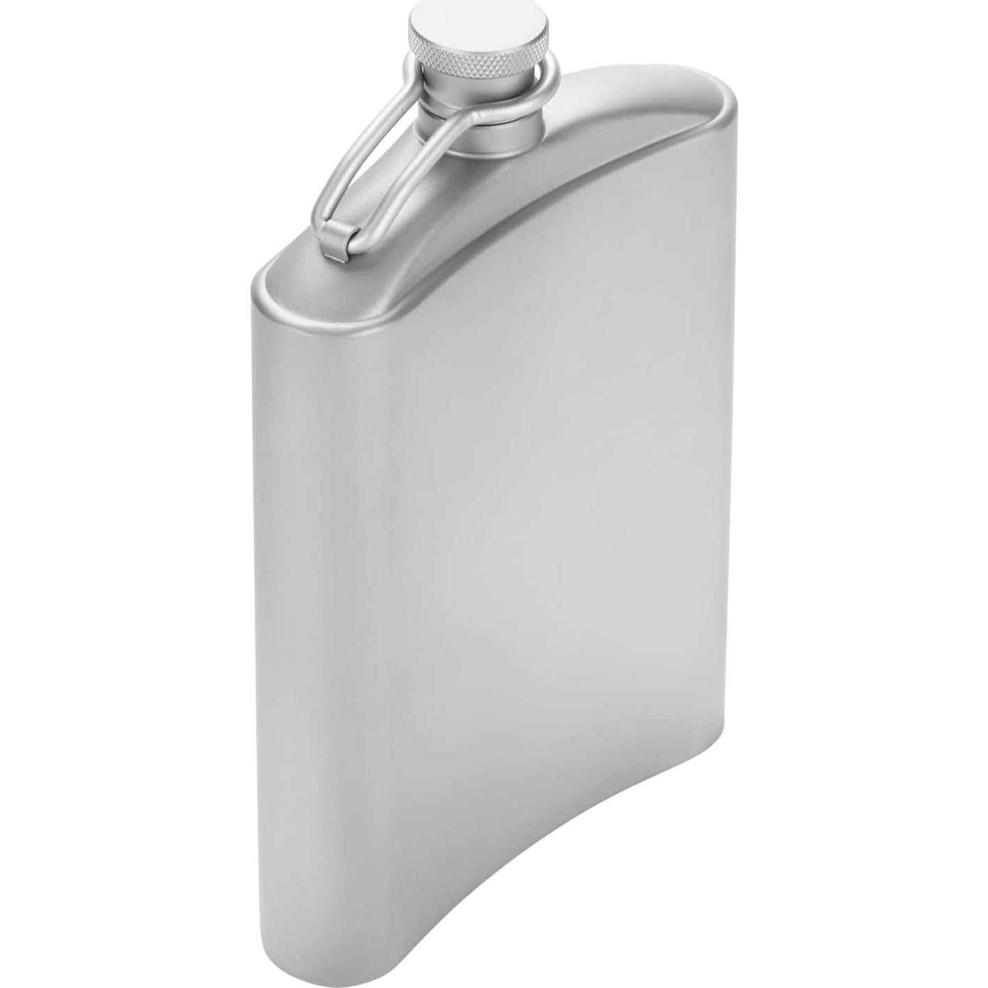 Frasco de Cadera de Titanio SilverAnt 220ml a Prueba de Fugas