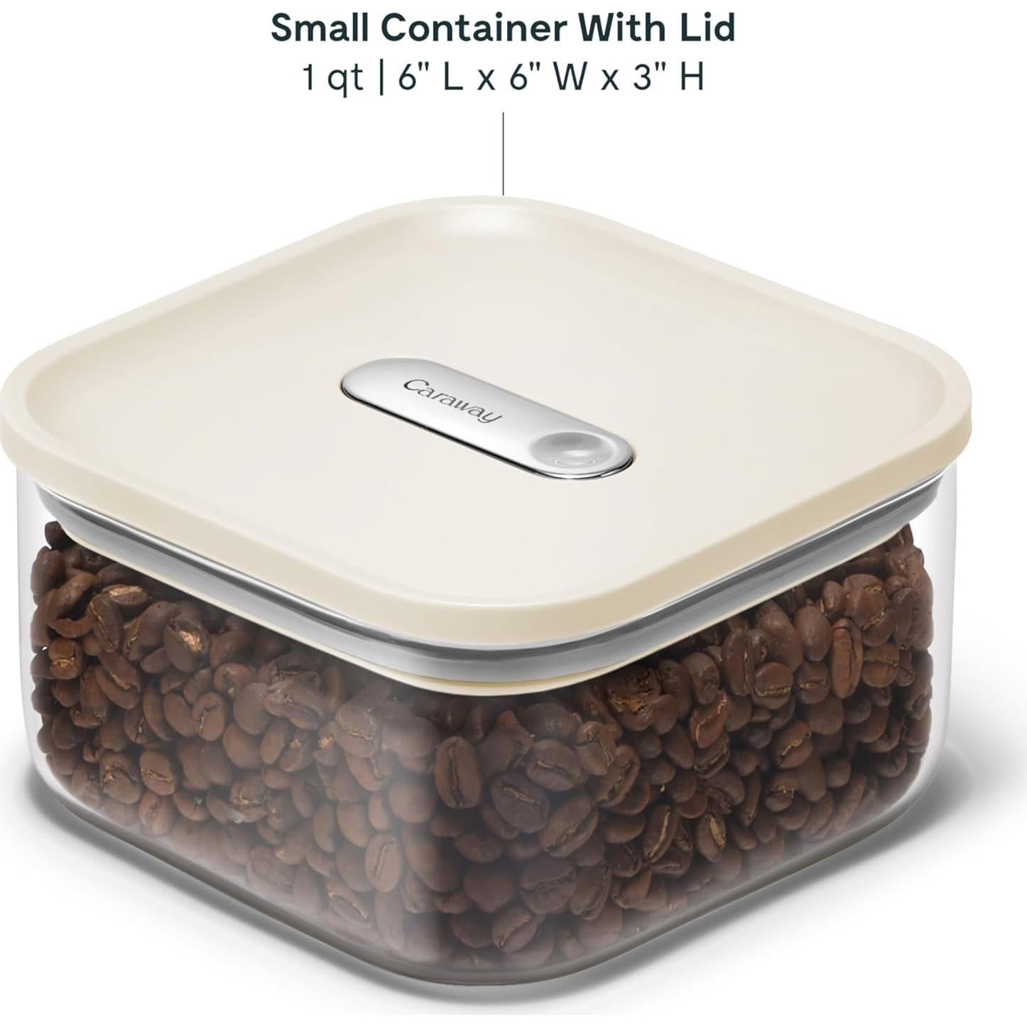 Contenedor de Almacenamiento de Alimentos Caraway 1qt Vidrio Hermético