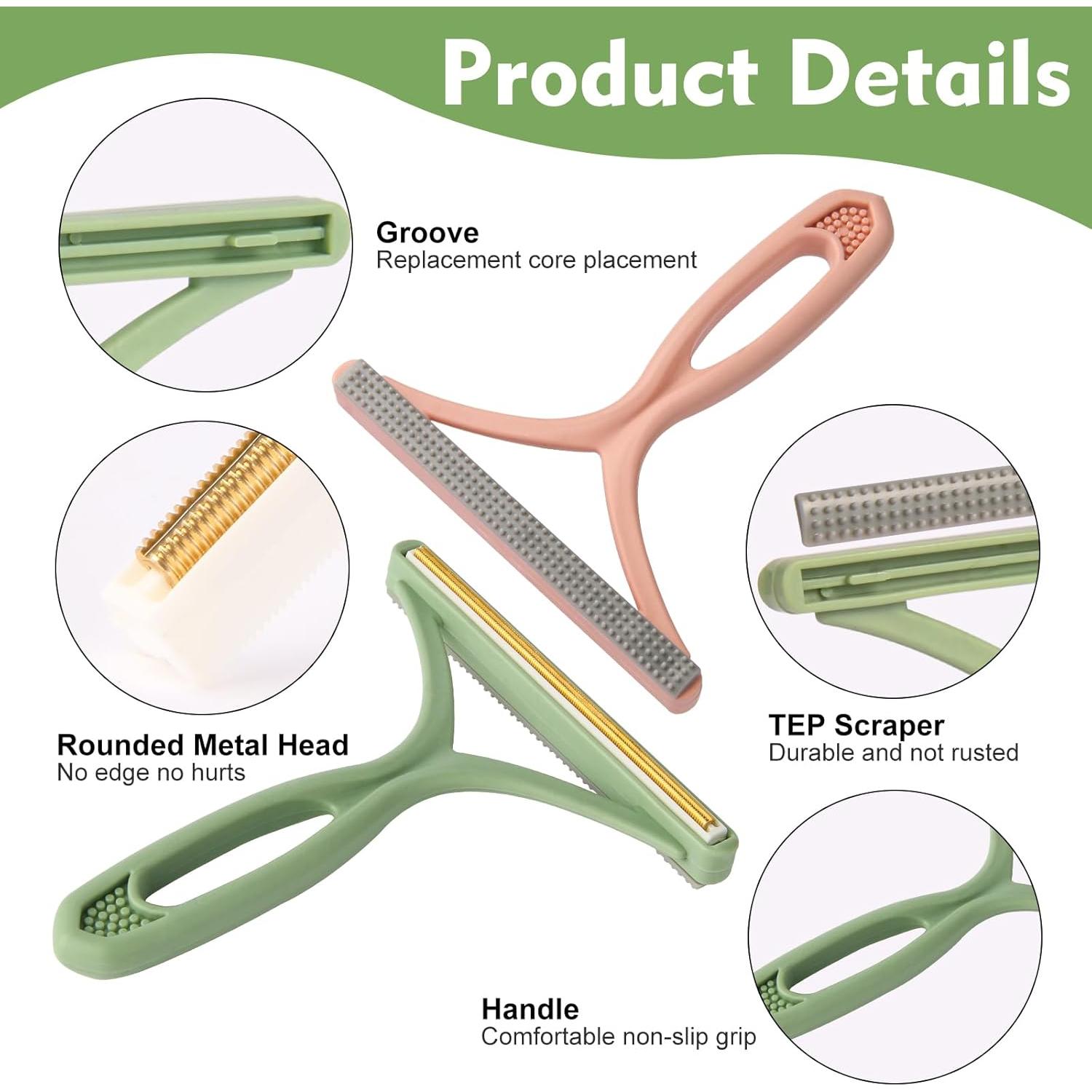 Removedor de Pelusa 3 en 1 Asnfanl Verde para Alfombras y Muebles