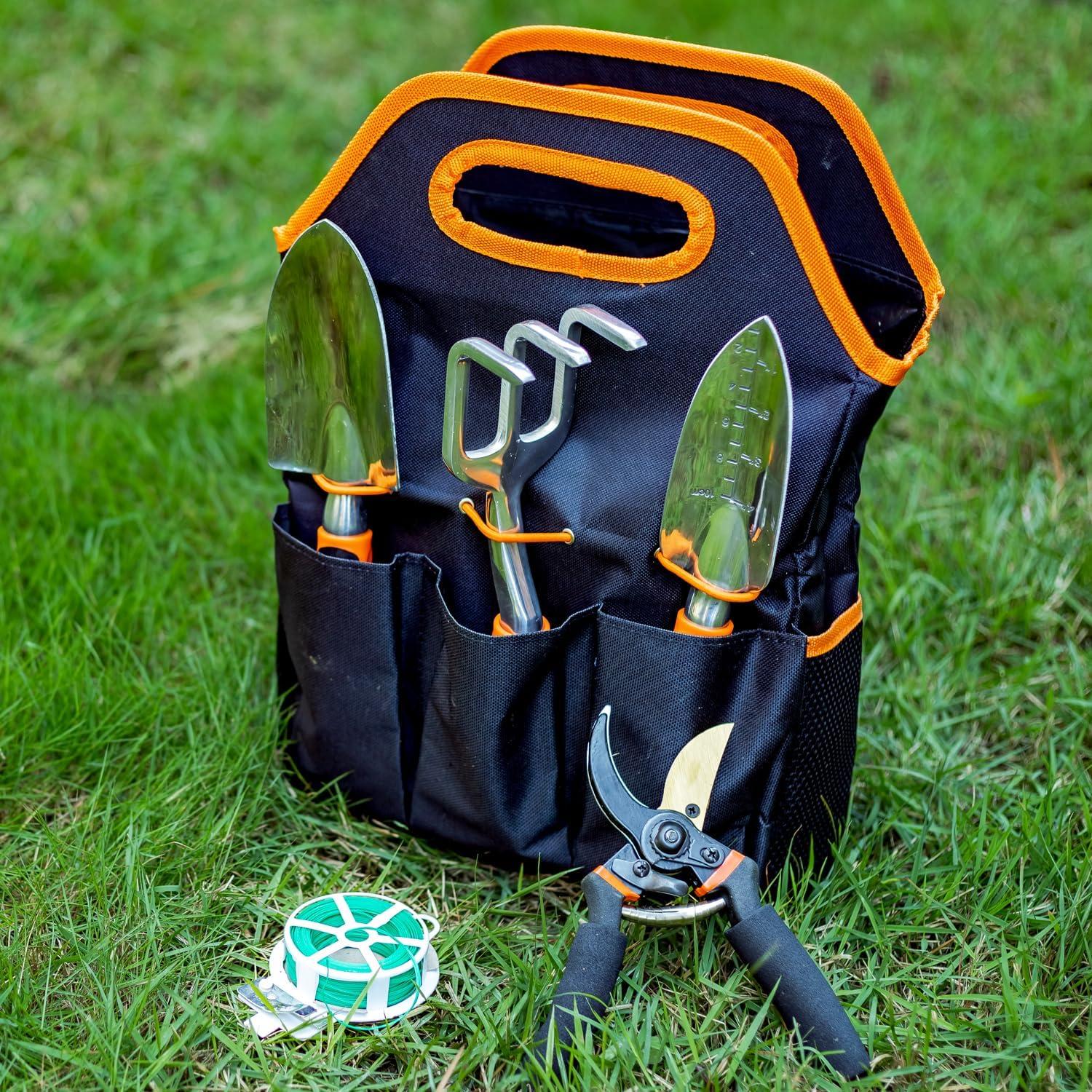 Juego de Herramientas de Jardín ESOW 7 Piezas con Bolsa y Guantes