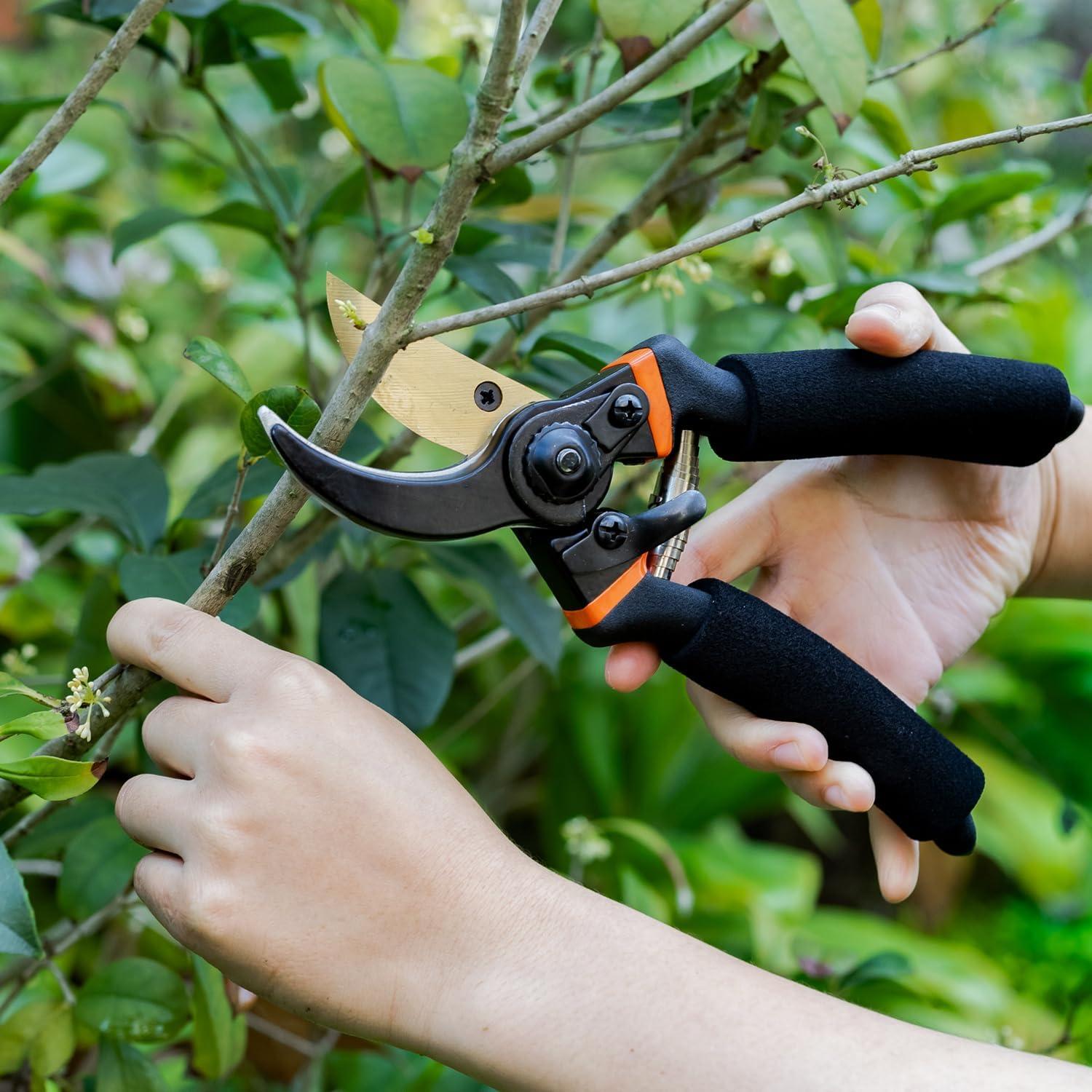 Juego de Herramientas de Jardín ESOW 7 Piezas con Bolsa y Guantes